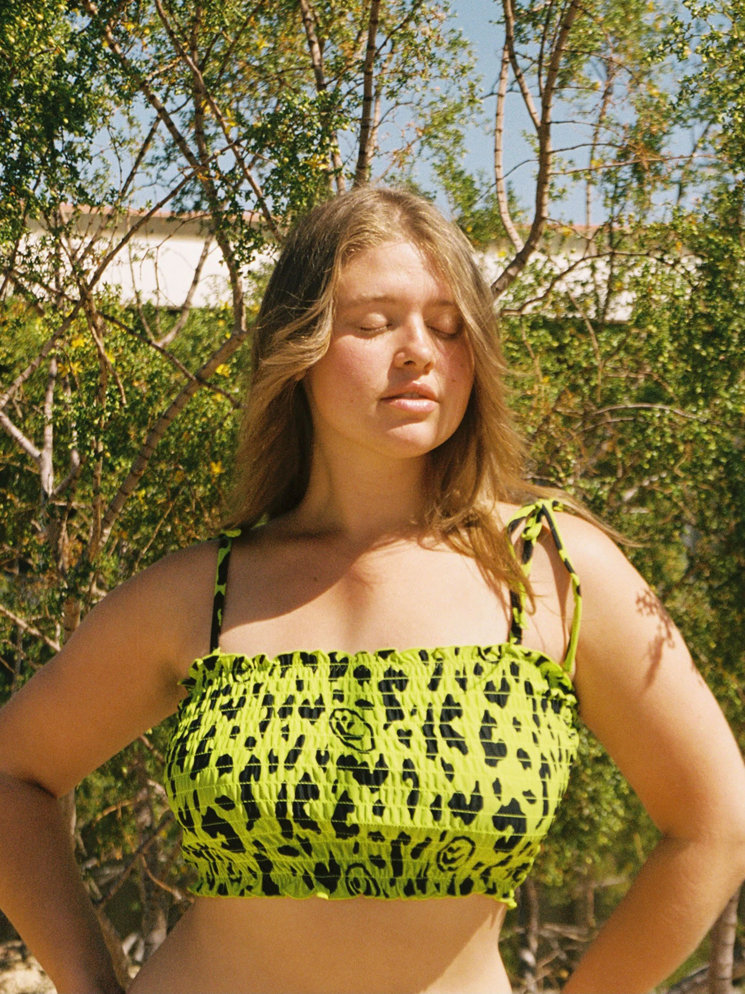 Lazy Oaf Limey Leopard Bikini Top - Image 3
