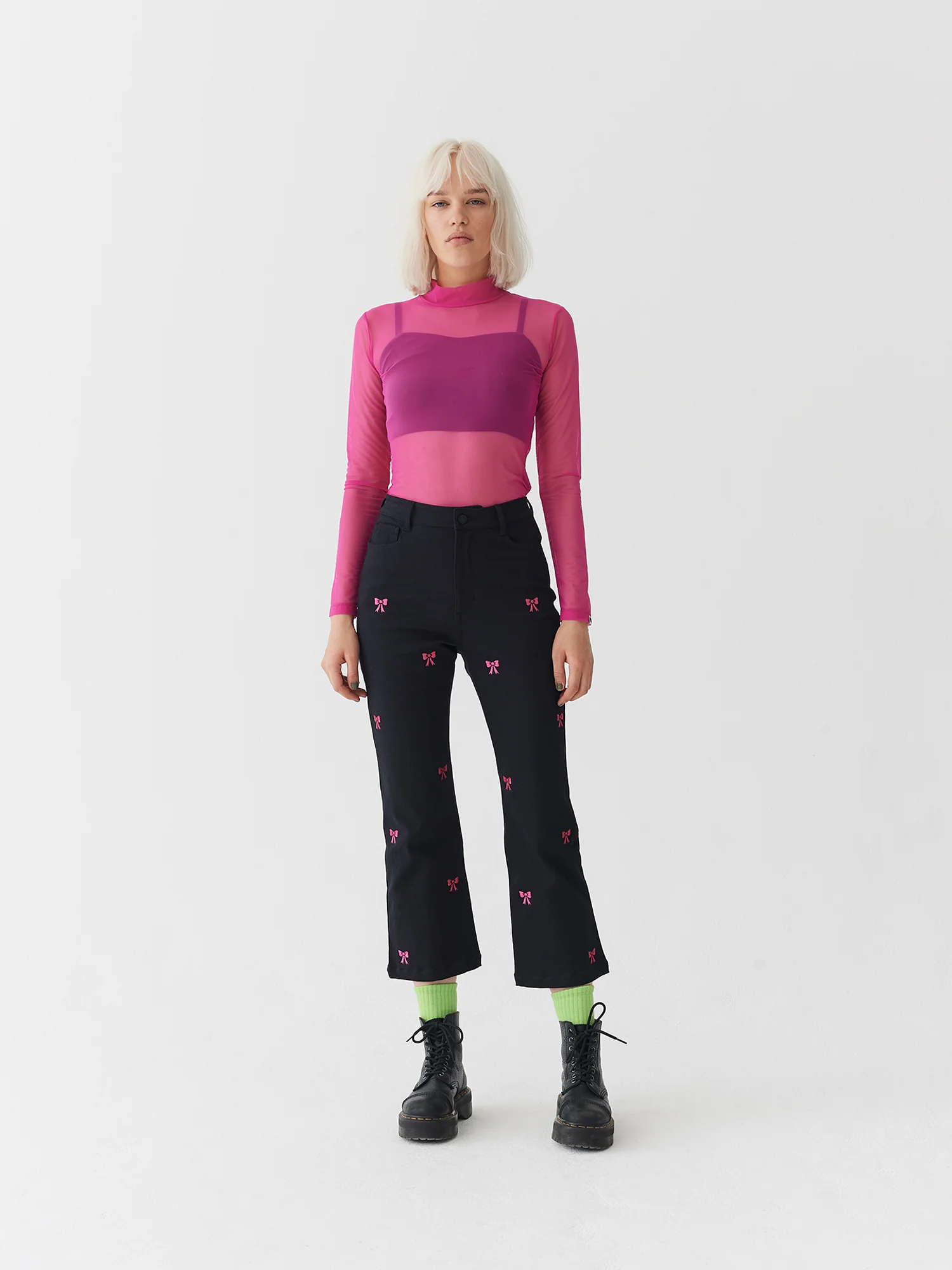 Lazy Oaf Little Bow Kick Flares - Image 2