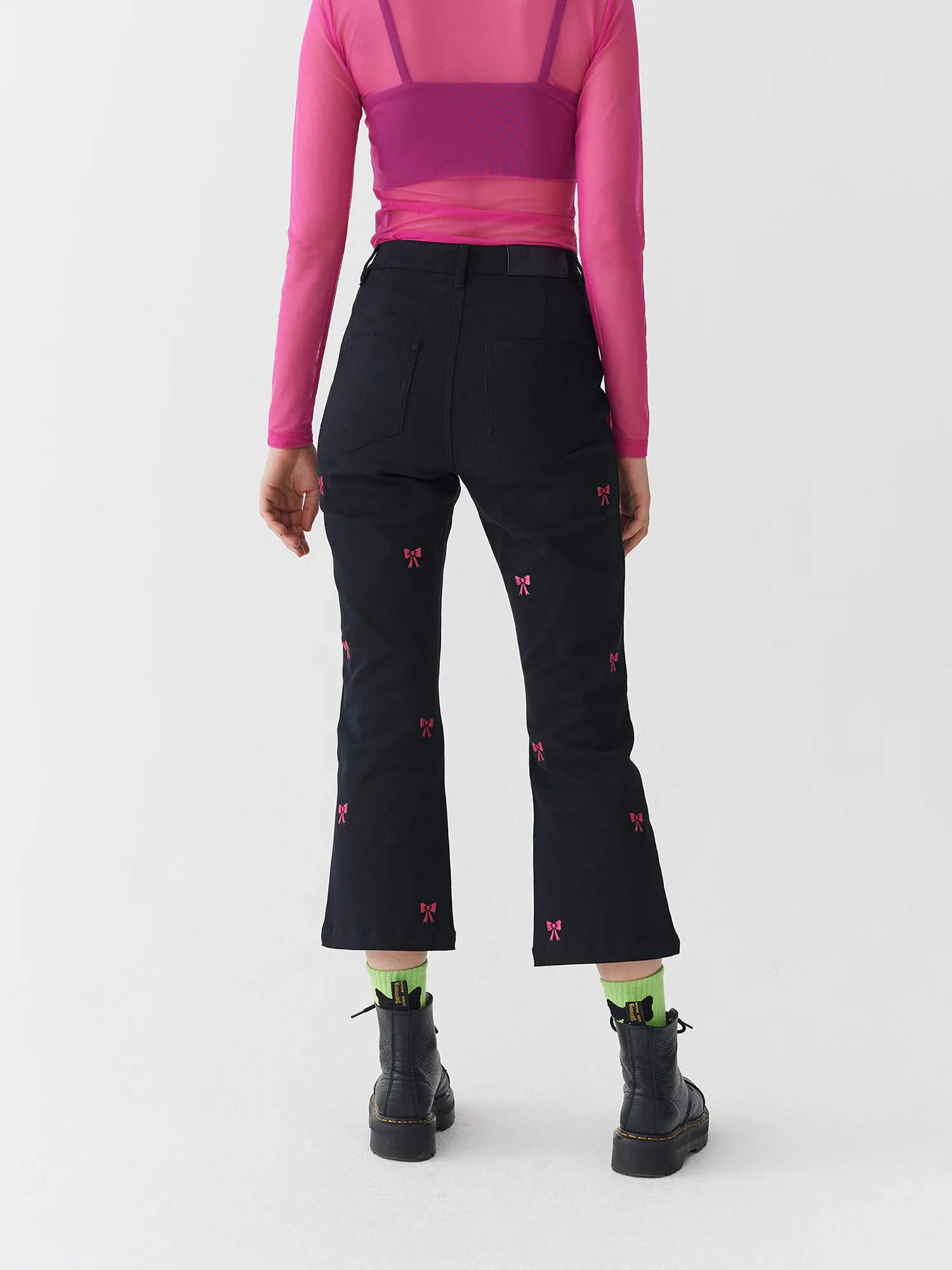 Lazy Oaf Little Bow Kick Flares - Image 3