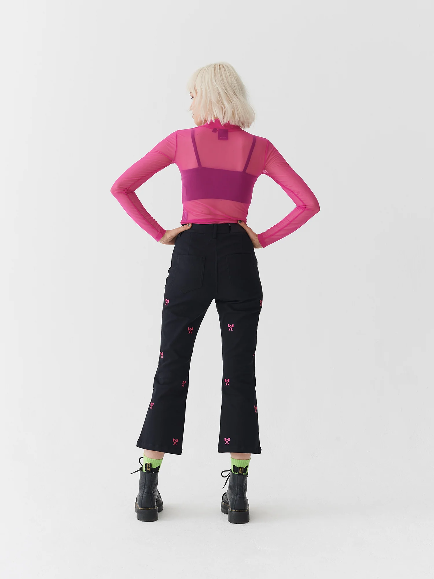 Lazy Oaf Little Bow Kick Flares - Image 5