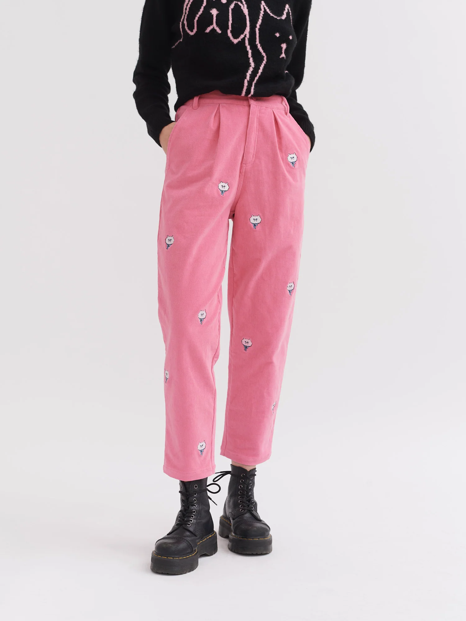 Lazy Oaf Little Kitty Cord Pants - Image 3