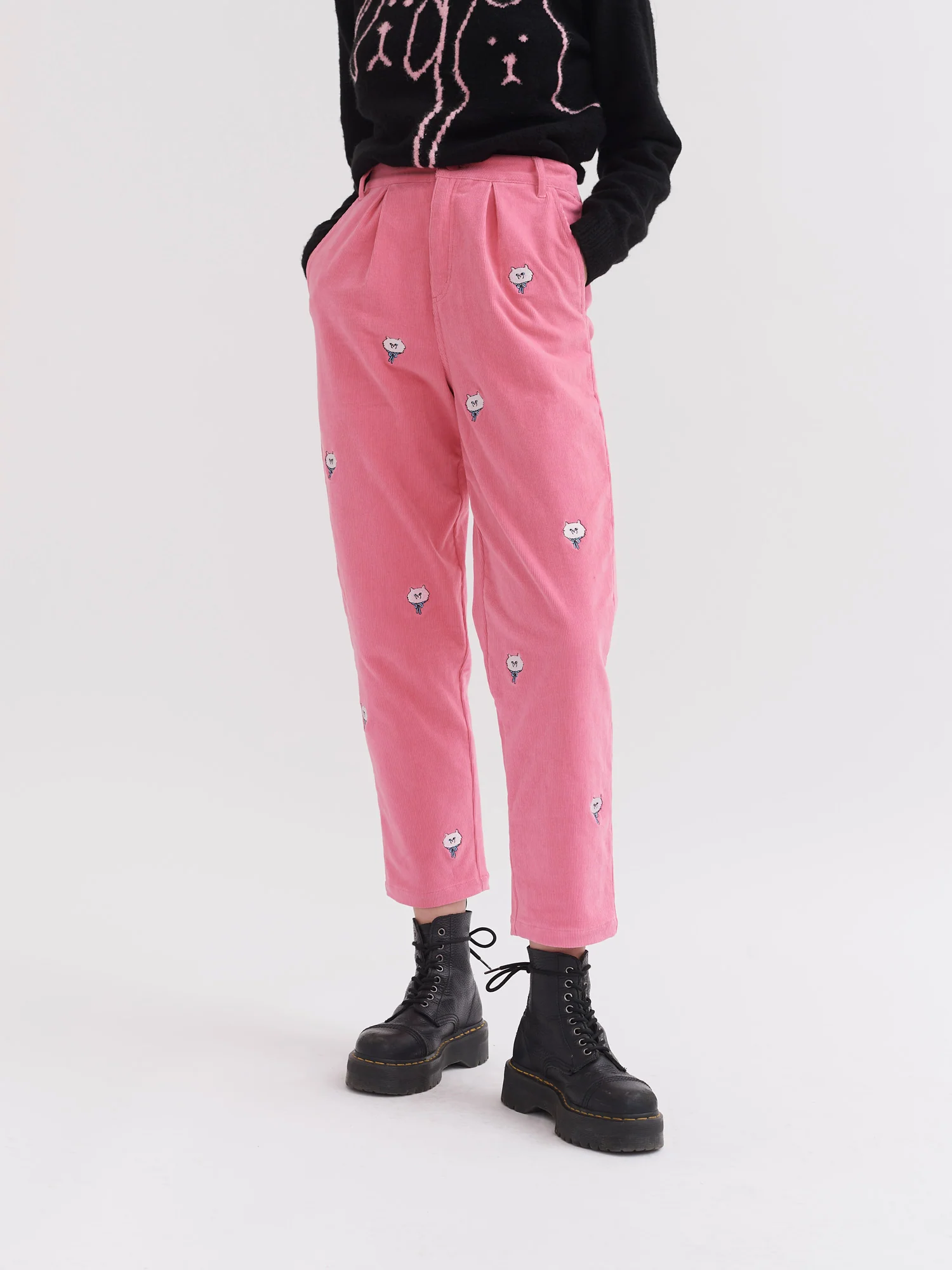Lazy Oaf Little Kitty Cord Pants - Image 4
