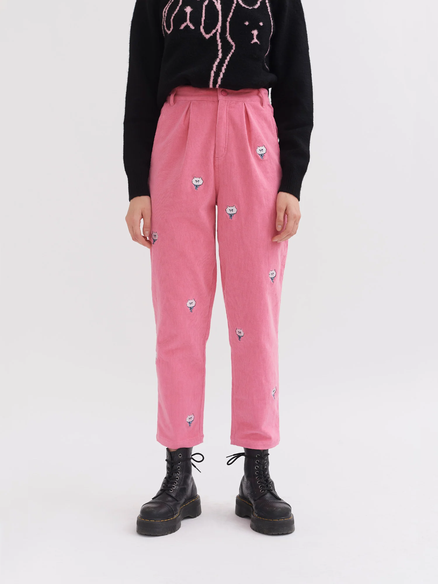 Lazy Oaf Little Kitty Cord Pants - Image 5