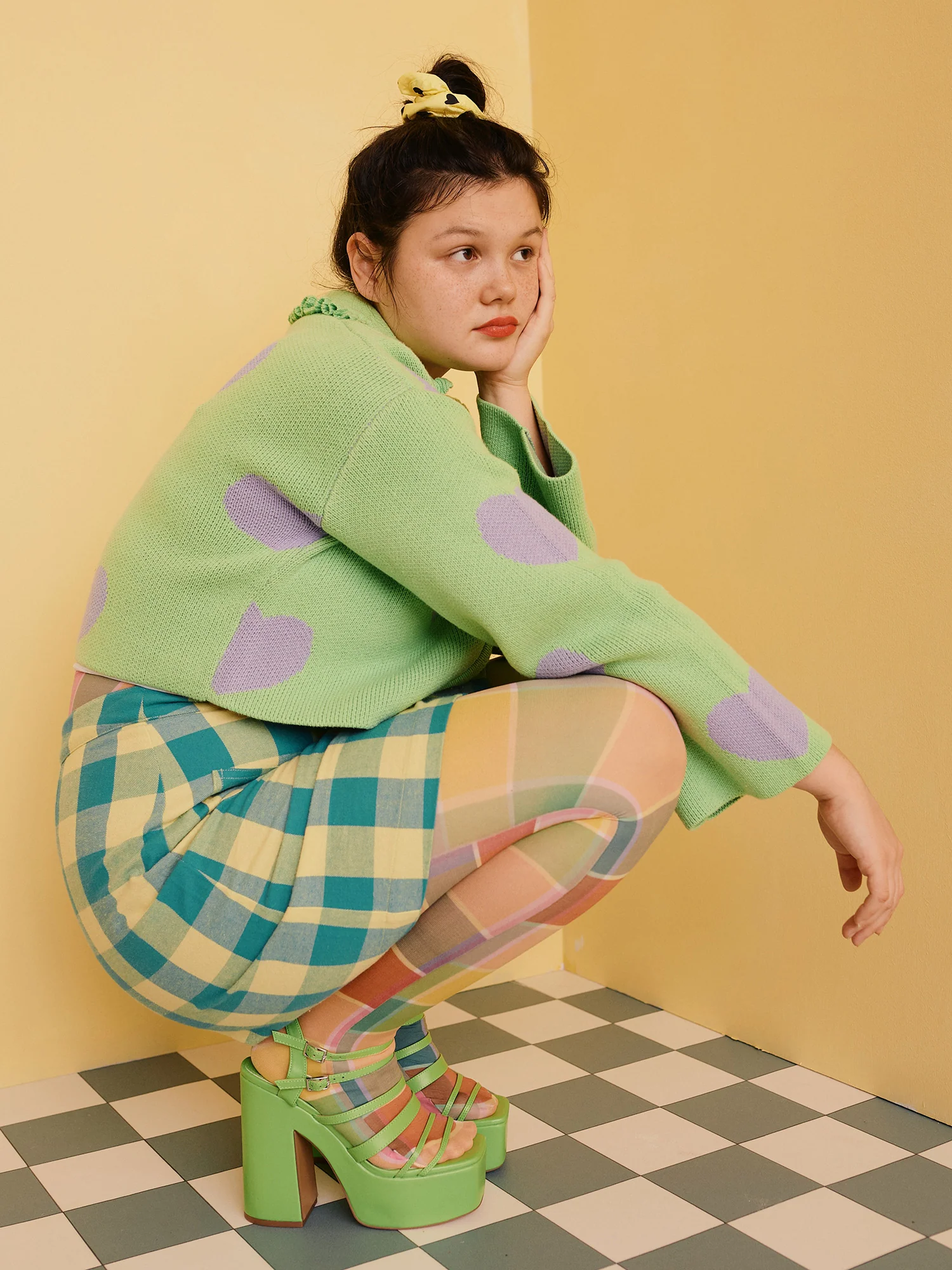Lazy Oaf Love Me Forever Minty Zip Up Cardigan - Image 2