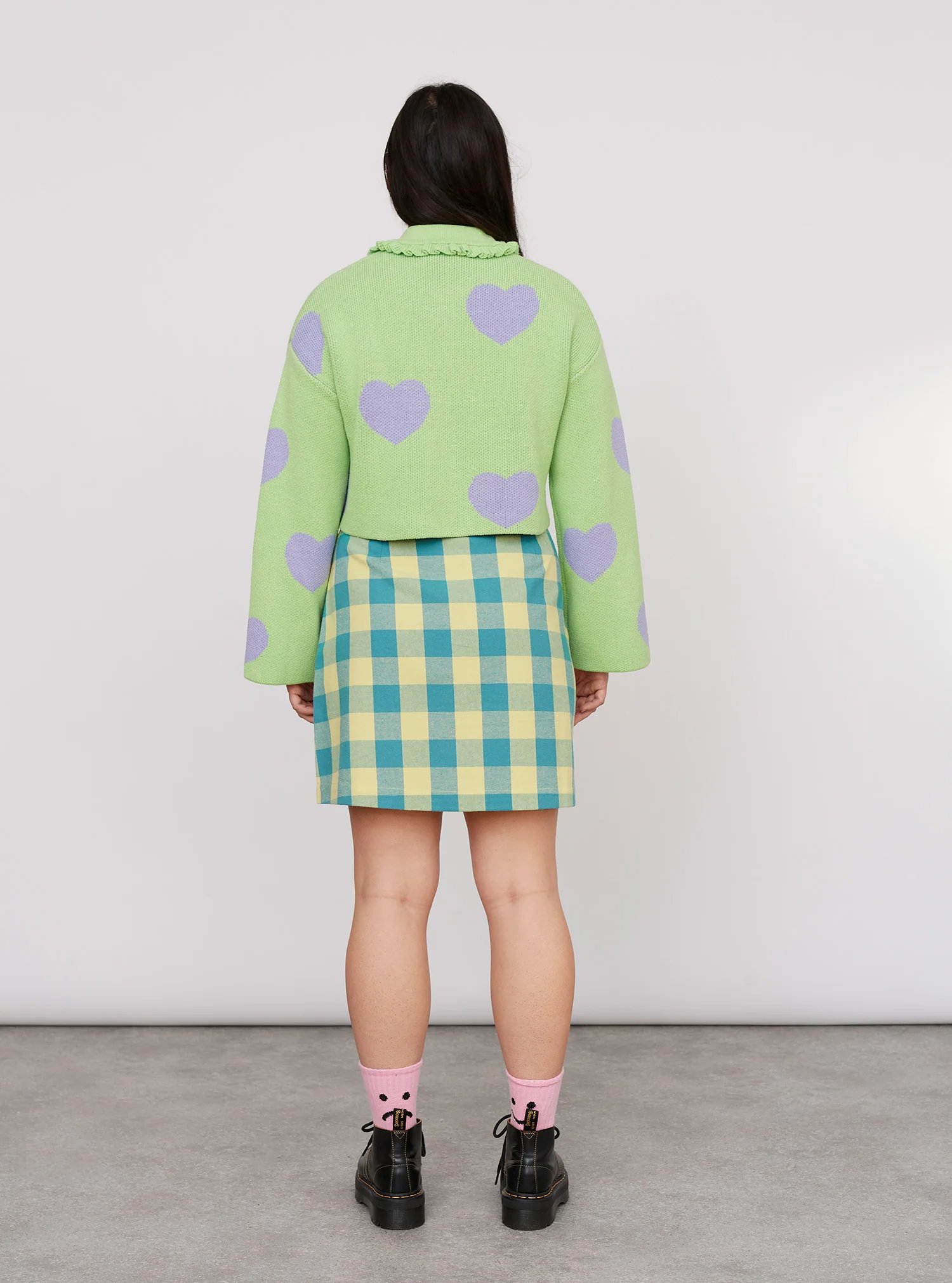 Lazy Oaf Love Me Forever Minty Zip Up Cardigan - Image 7