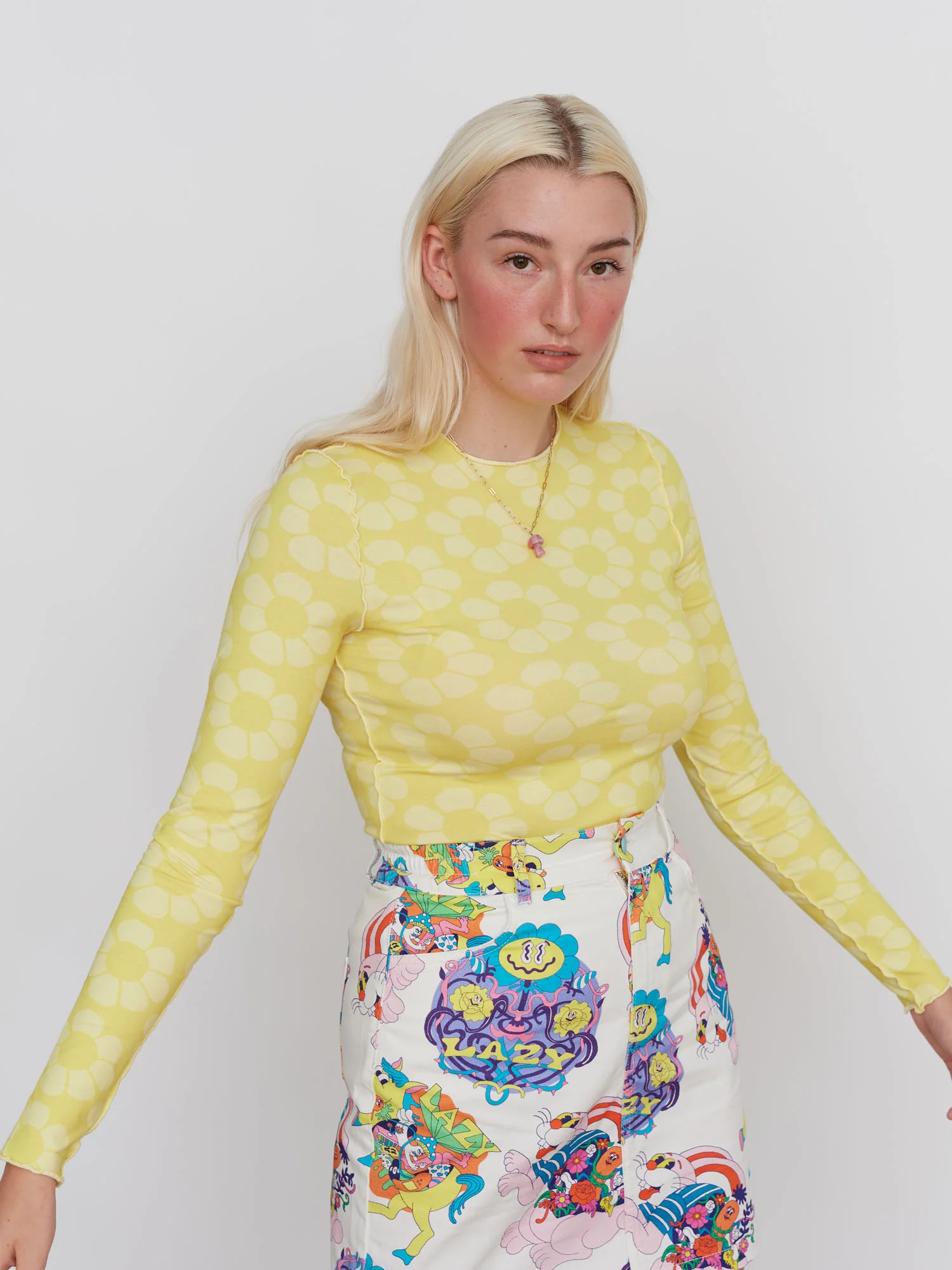 Mellow Yellow Frilly Top - Image 4