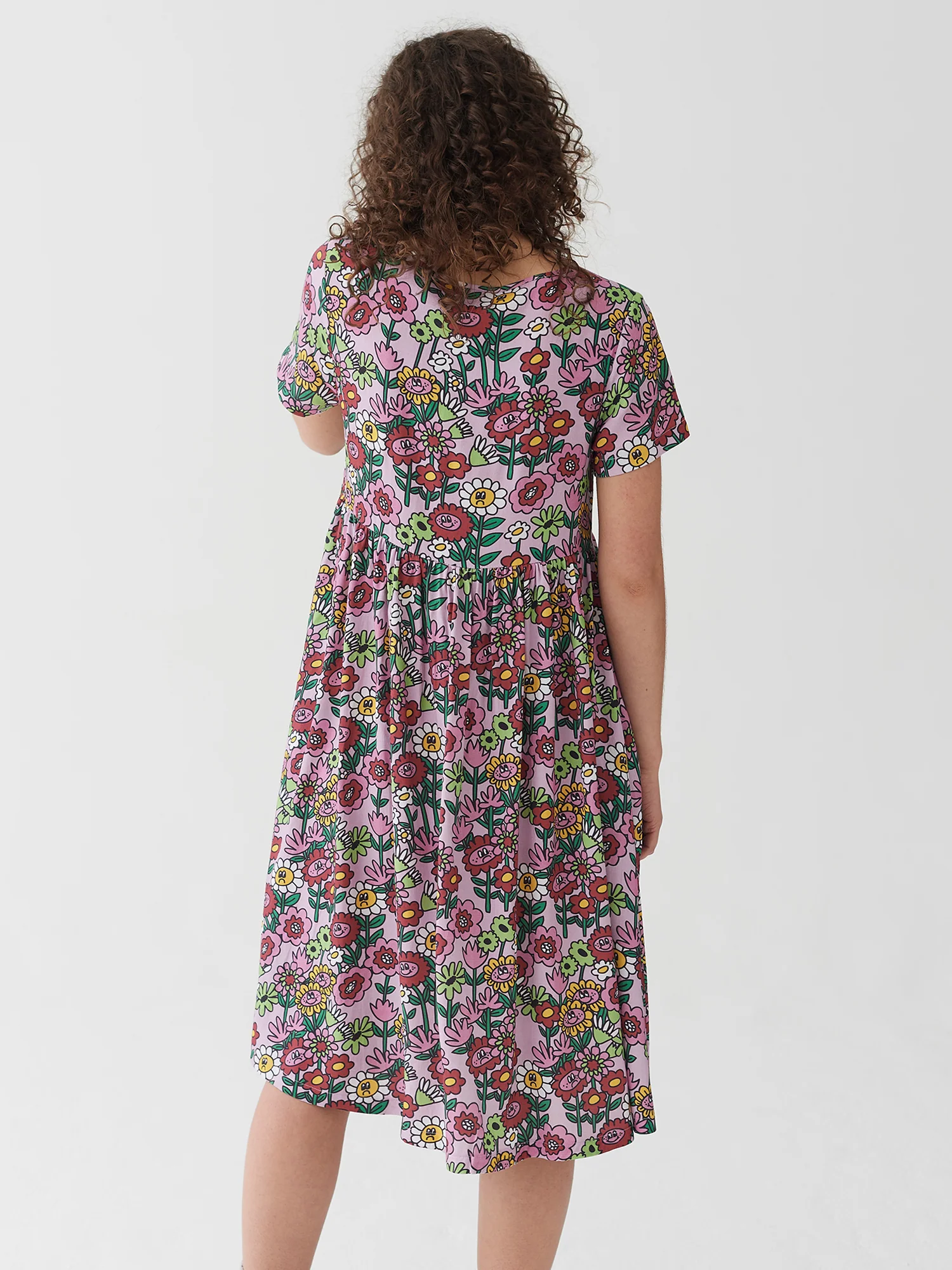 Lazy Oaf Mixed Bunch Flower Dress - Image 5