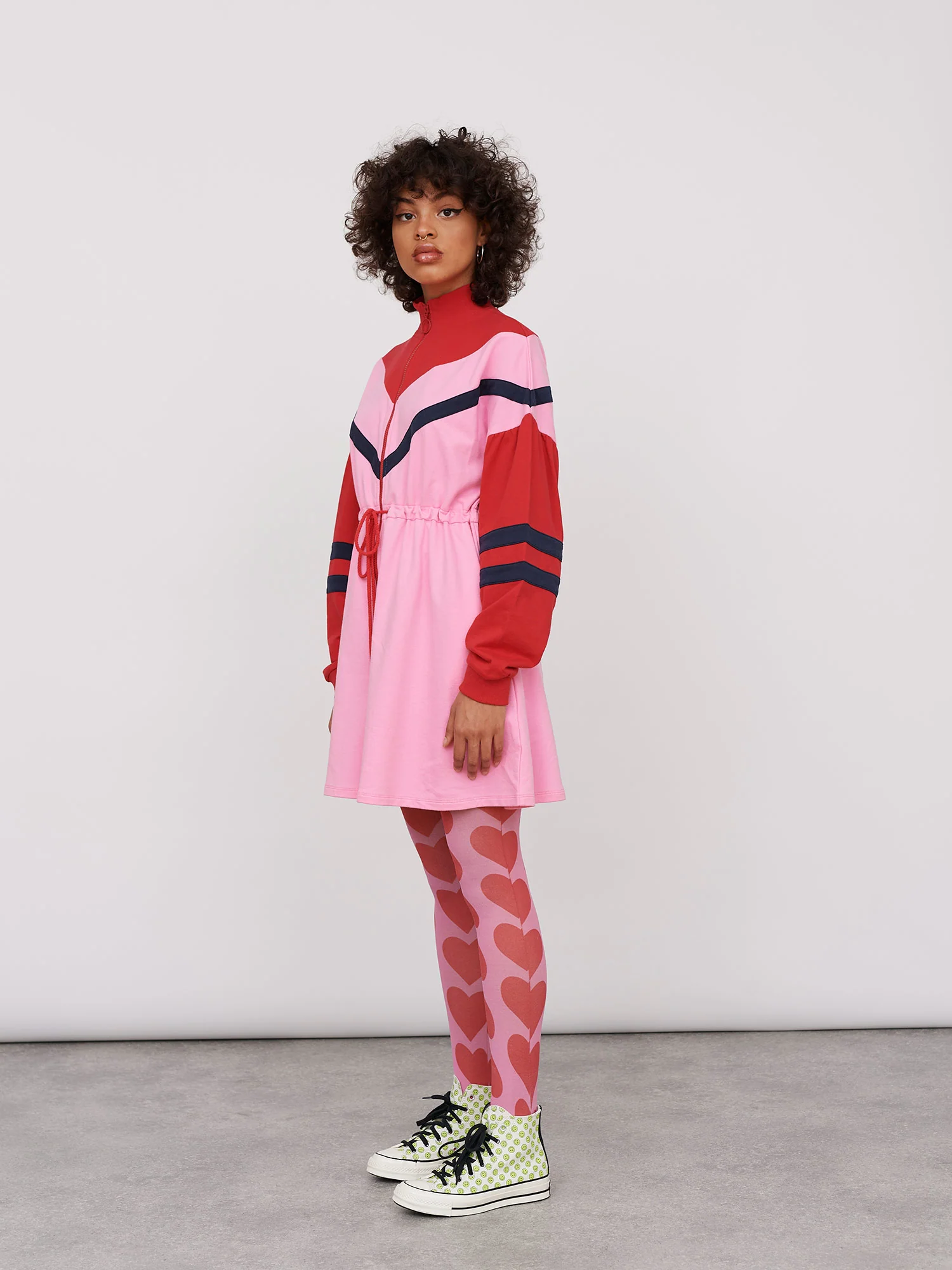 Lazy Oaf No Sweat Pink Sweater Dress - Image 6