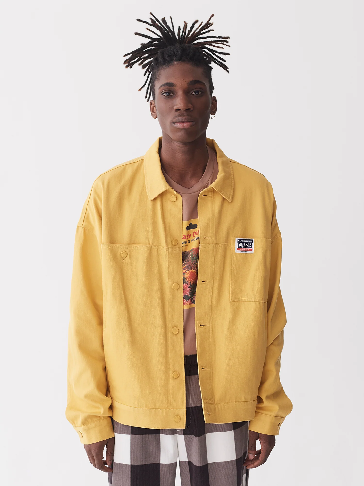 Lazy Oaf No Worries Mustard Jacket - Image 3