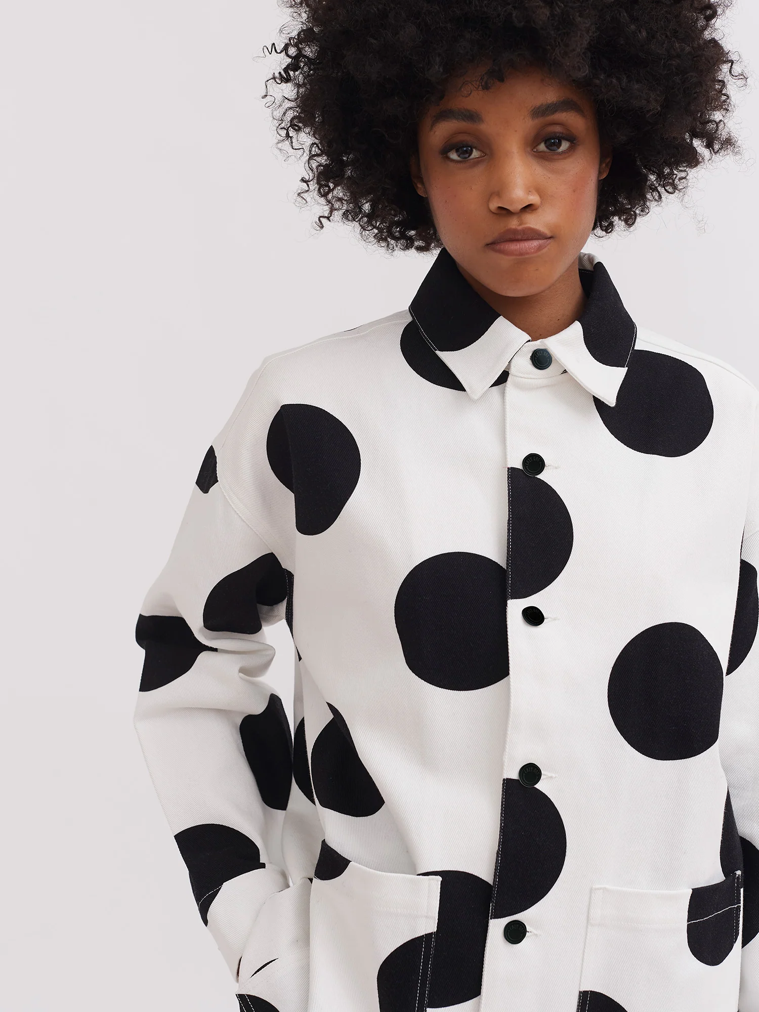 Lazy Oaf On The Dot Chore Jacket - Image 3