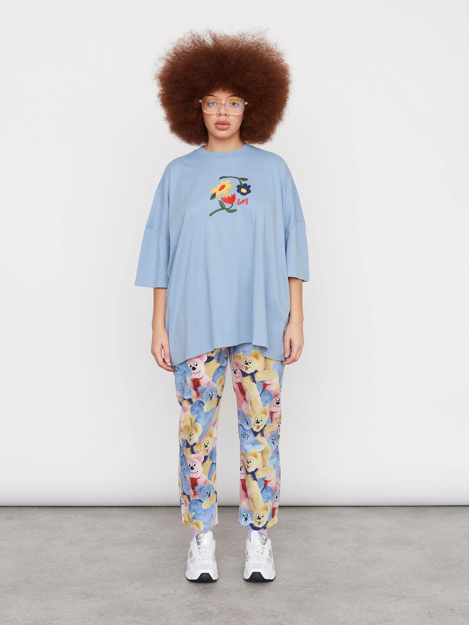 Lazy Oaf Once And Floral Big Square T-Shirt - Image 2