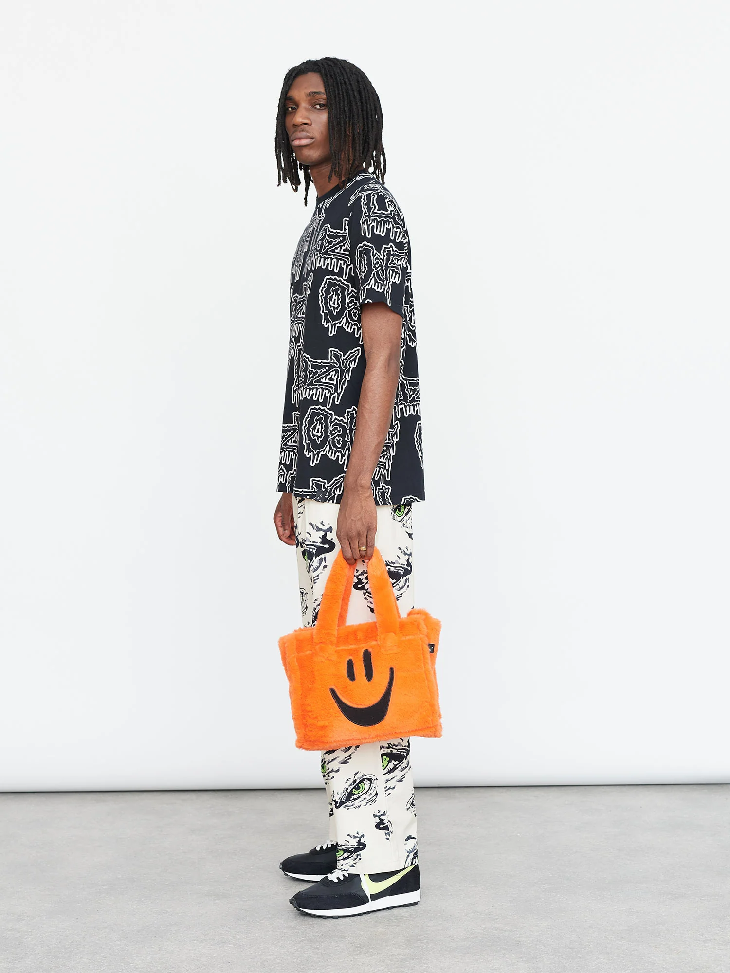 Lazy Oaf Orangey Faux Furry Bag - Image 4