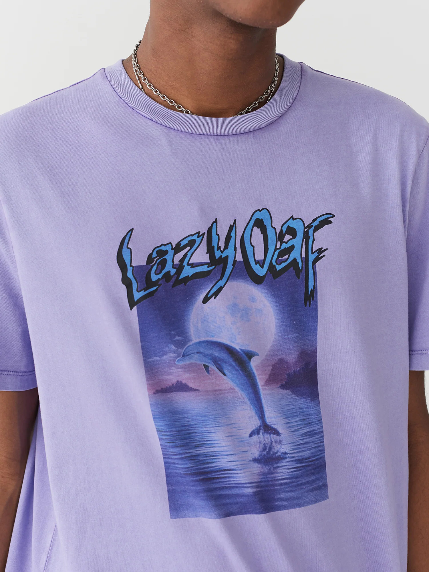 Lazy Oaf Over The Moon Dolphin T-Shirt - Image 4