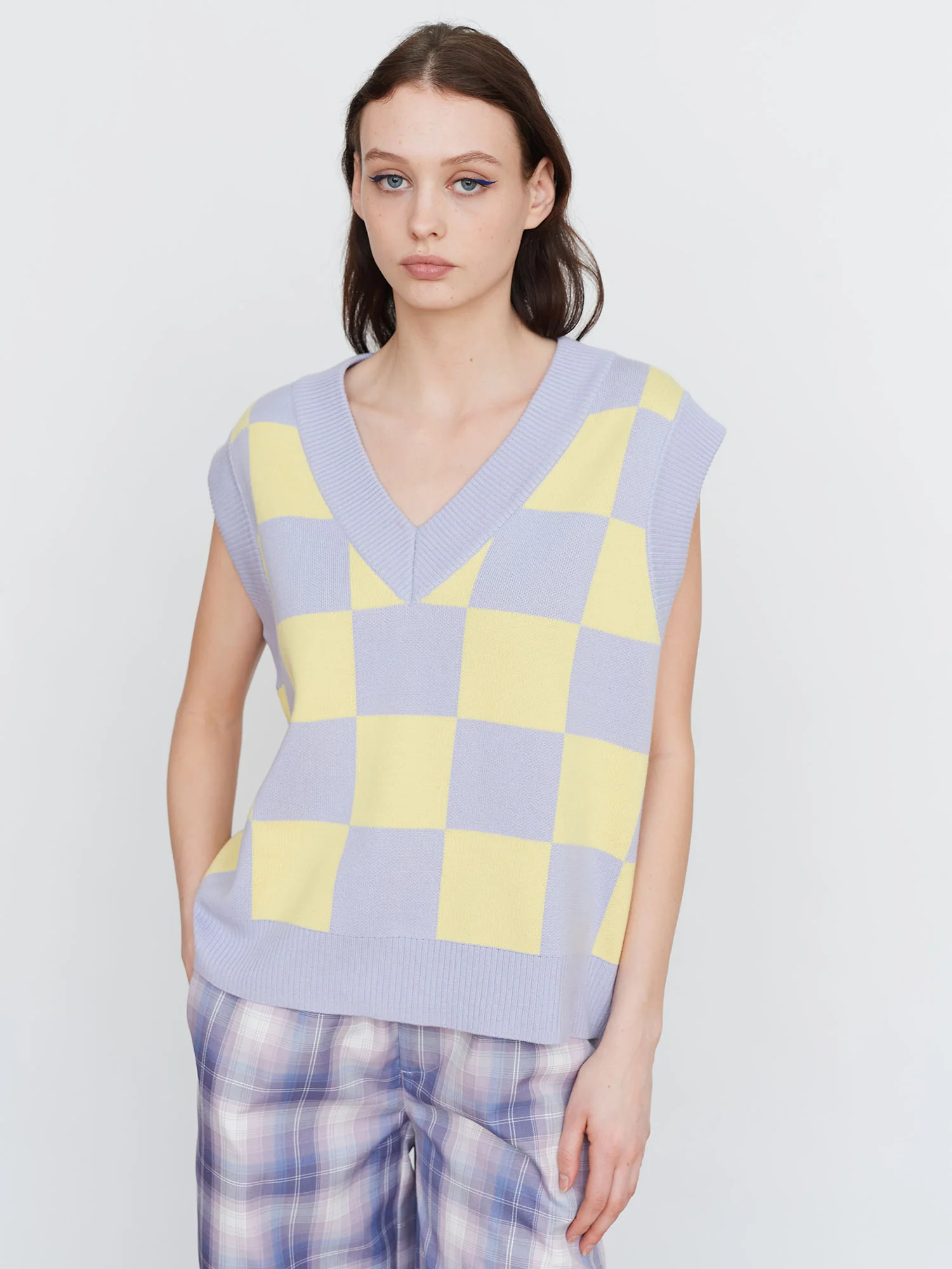 Lazy Oaf Pick N Mix Check Vest