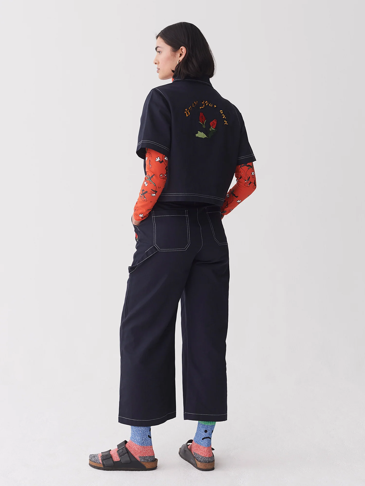 Lazy Oaf Picking Roses Work Pants - Image 5