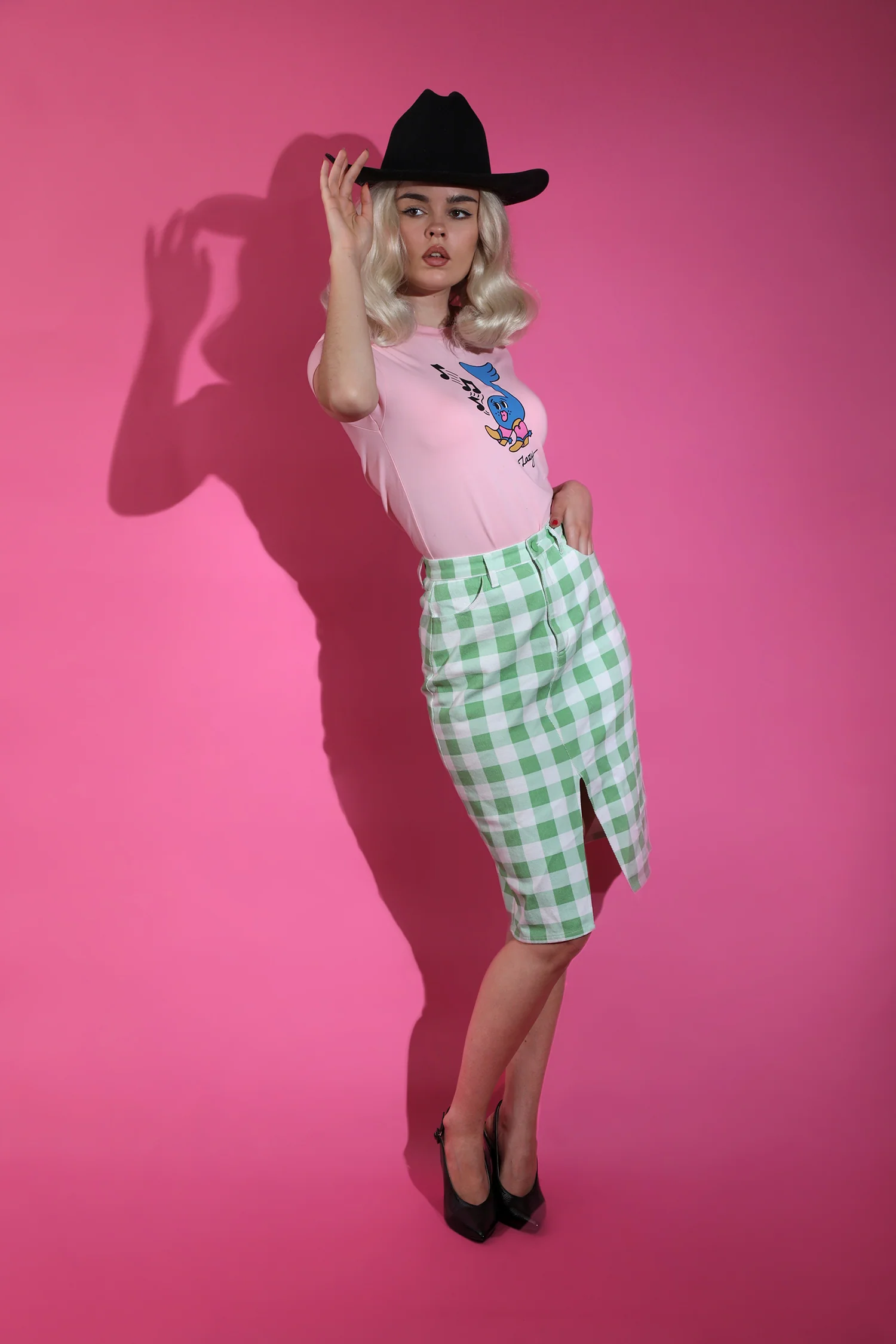 Lazy Oaf Picnic Pencil Skirt - Image 2