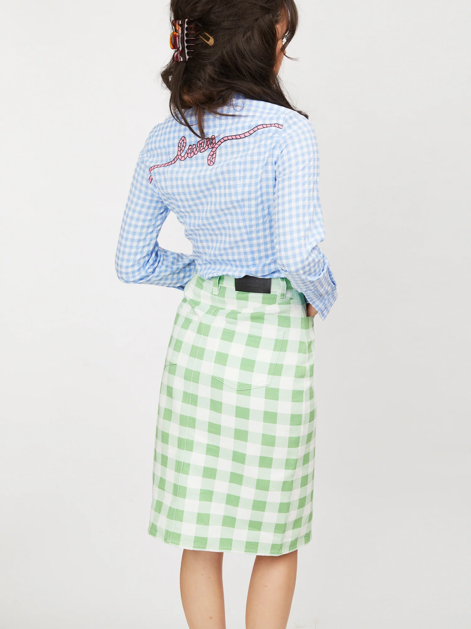 Lazy Oaf Picnic Pencil Skirt - Image 4