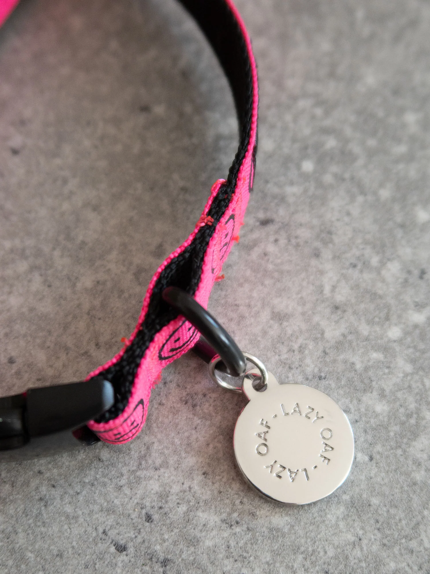 Lazy Oaf Pink Dog Collar - Image 3