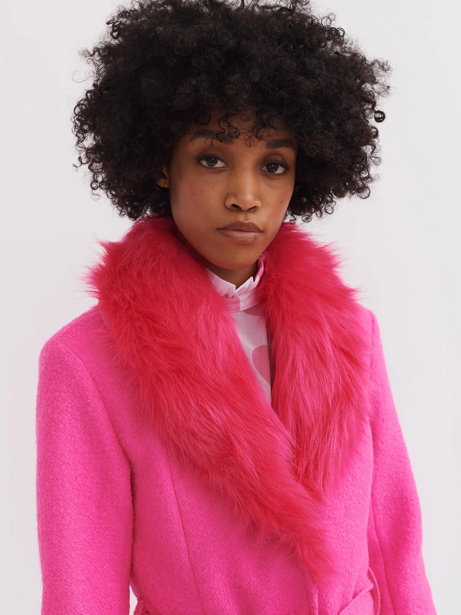 Lazy Oaf Pink Lady Coat - Image 5