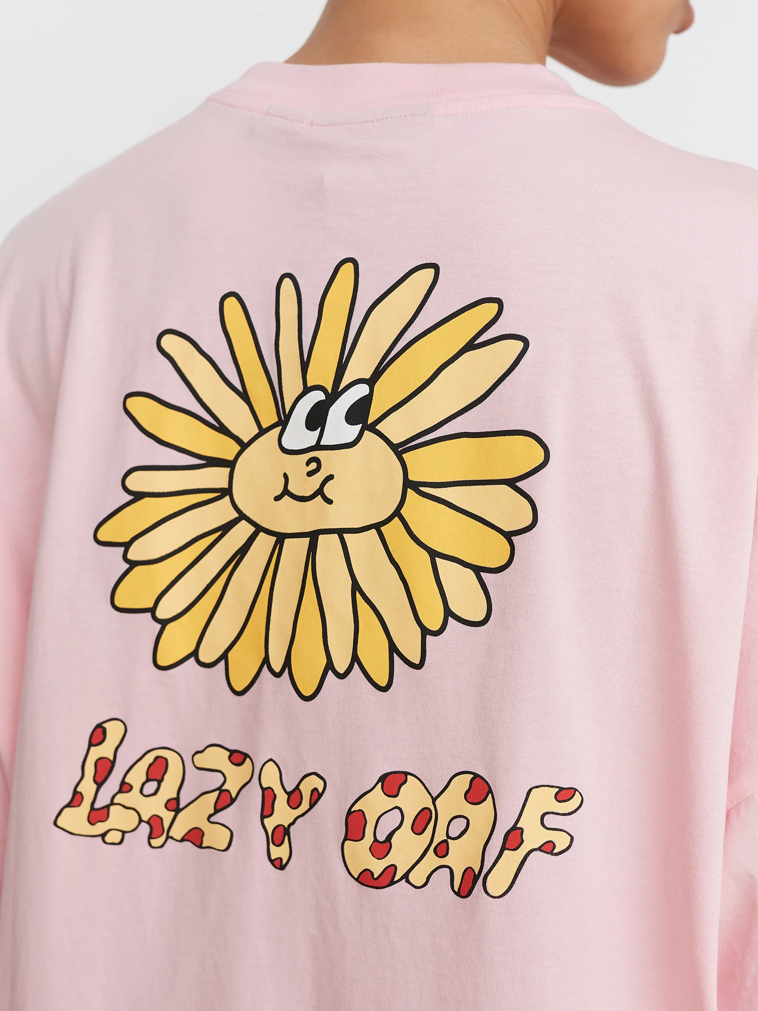 Lazy Oaf Pink Sunflower Tshirt Dress - Image 6