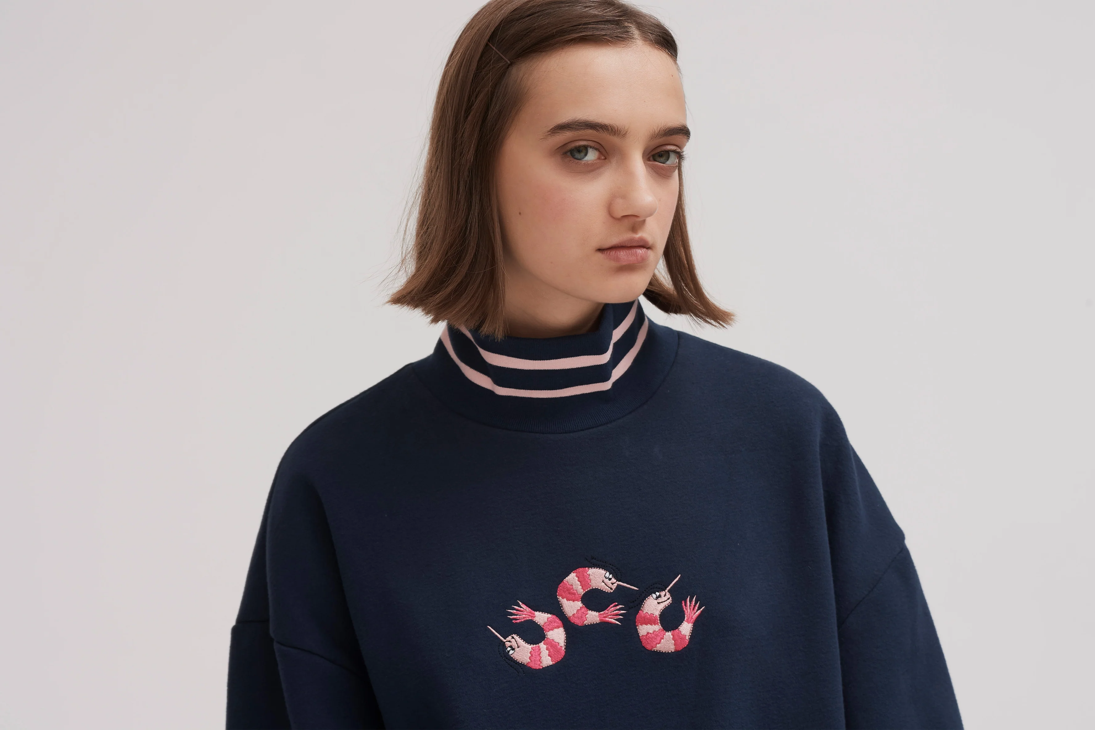 Lazy Oaf Prawn Roll Neck Sweater - Image 2