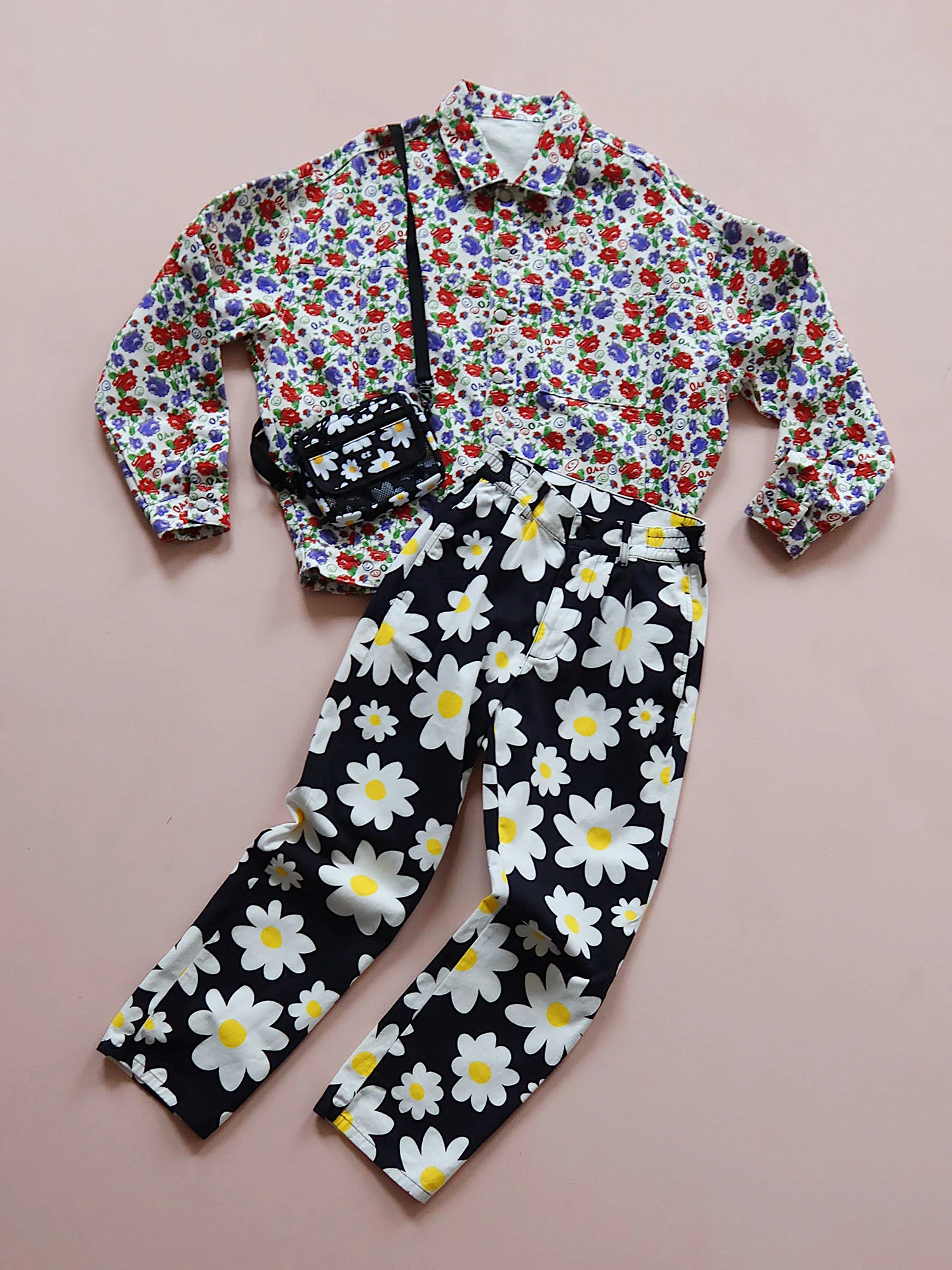 Lazy Oaf Pushing Daisies Unisex Pants - Image 2