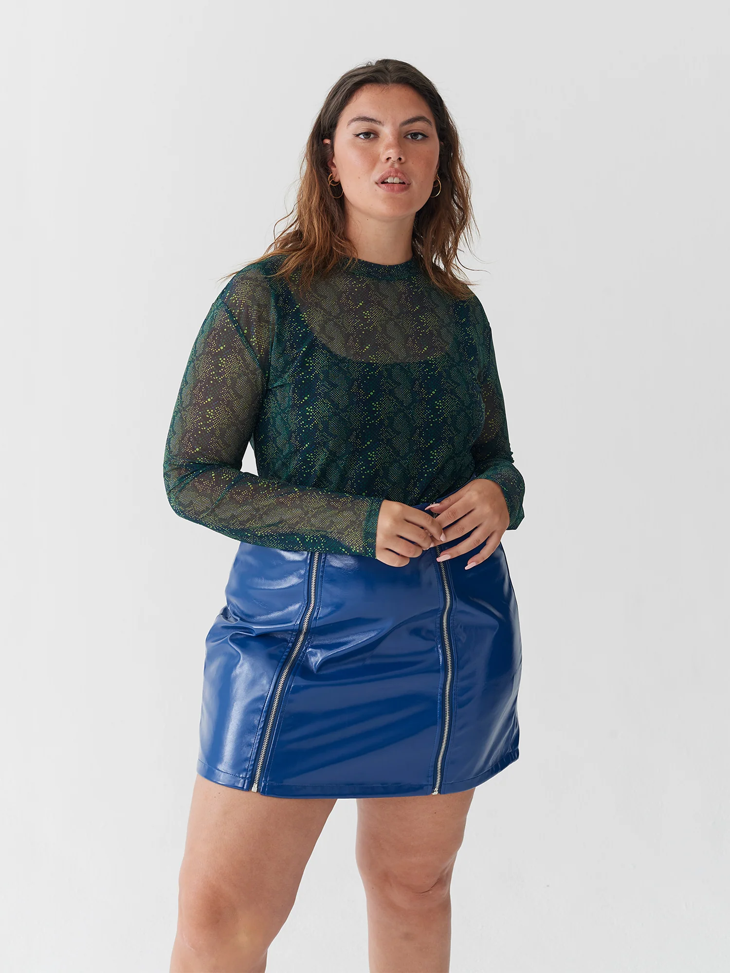 Lazy Oaf Sheer Snake Long Sleeve Top - Image 2