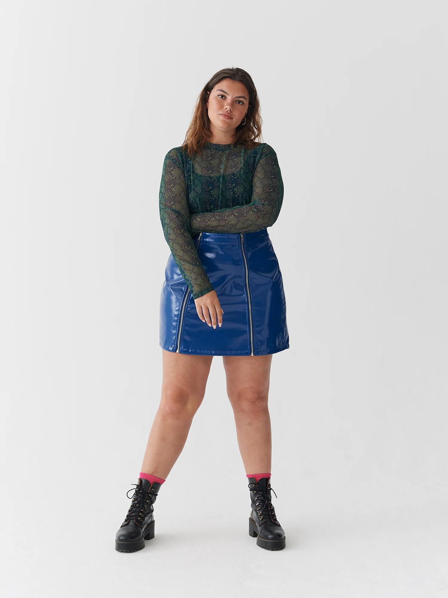 Lazy Oaf Sheer Snake Long Sleeve Top - Image 3