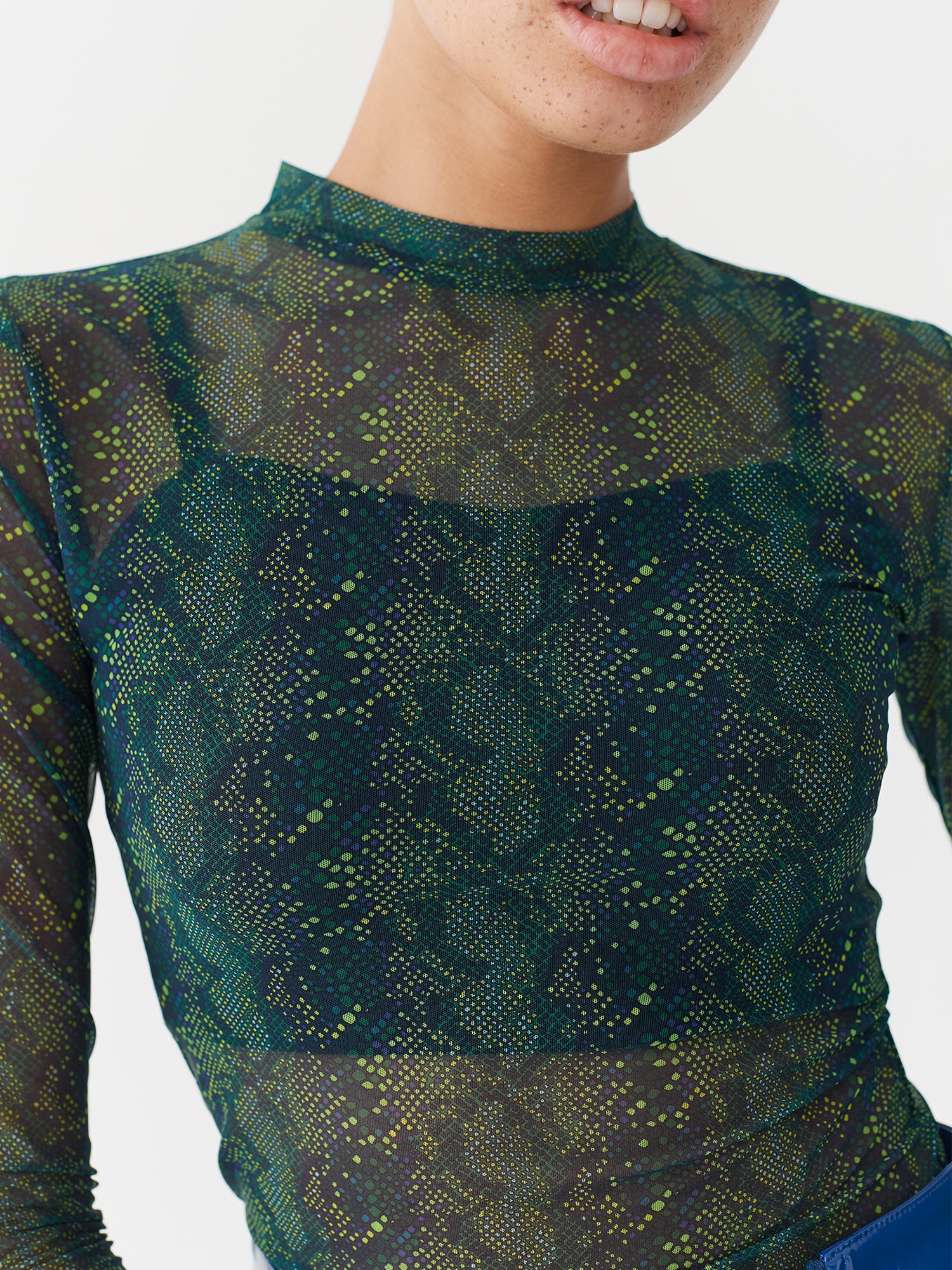 Lazy Oaf Sheer Snake Long Sleeve Top - Image 5