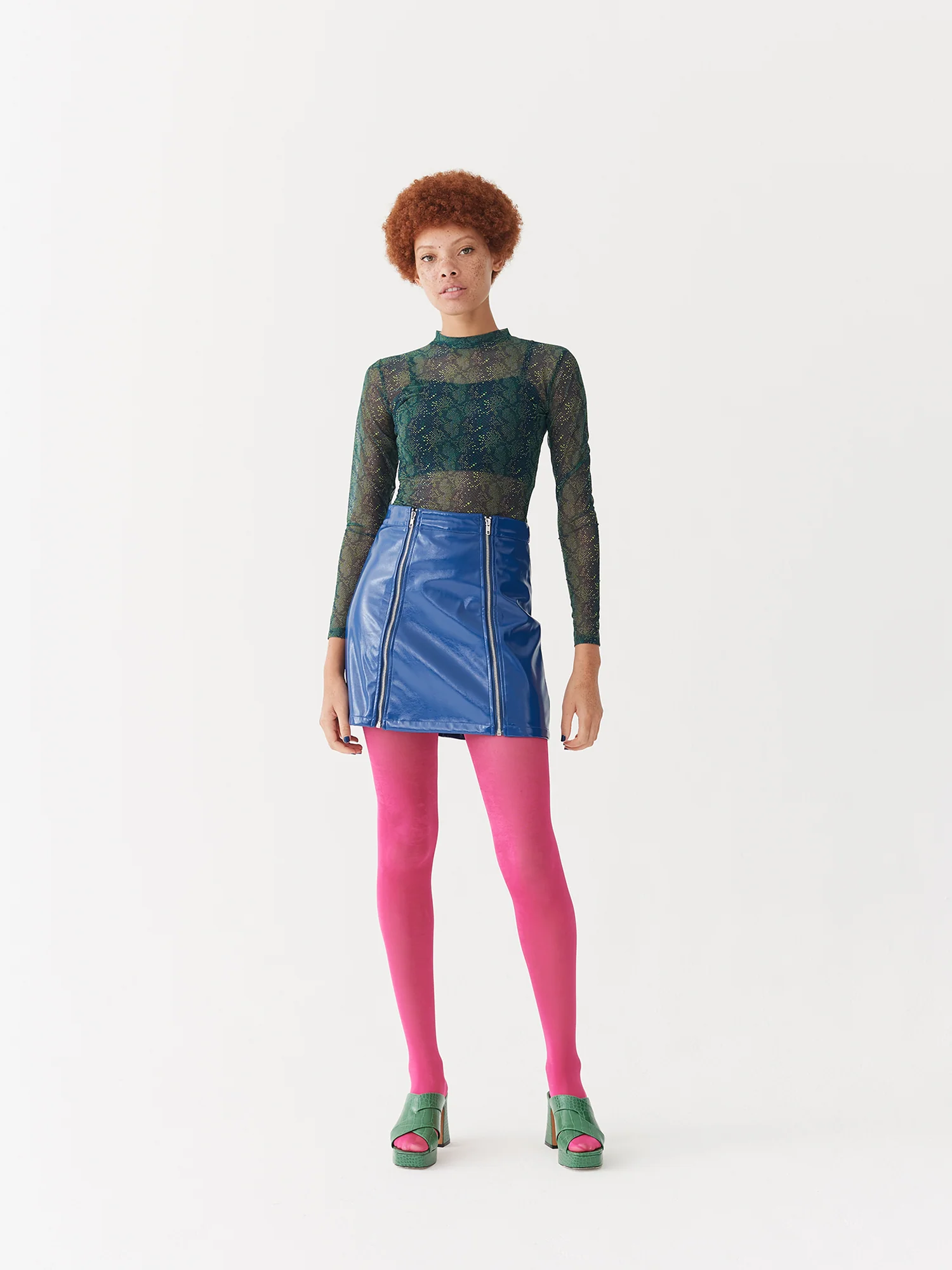 Lazy Oaf Sheer Snake Long Sleeve Top - Image 6
