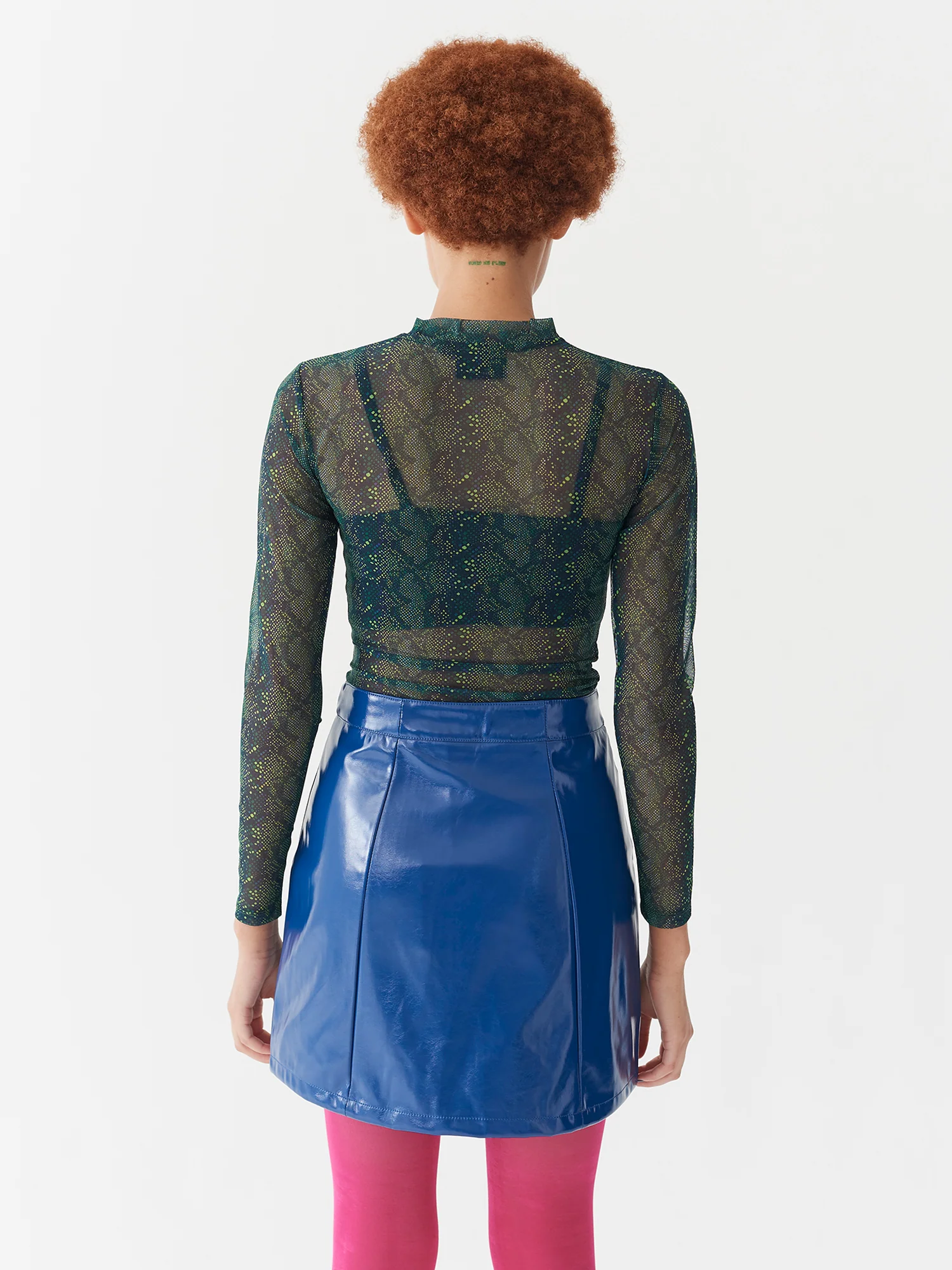 Lazy Oaf Sheer Snake Long Sleeve Top - Image 8