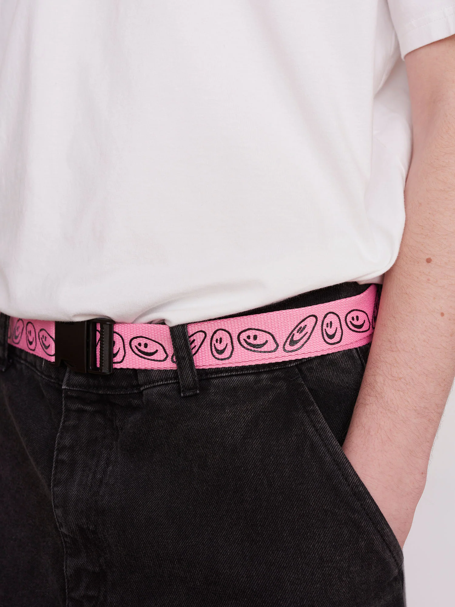 Lazy Oaf Squish Face Pink Belt - Image 3