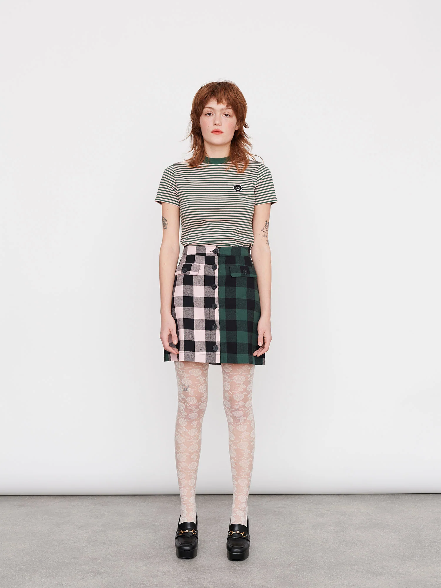 Lazy Oaf Stripes and Smiles Fitted Tee - Image 2