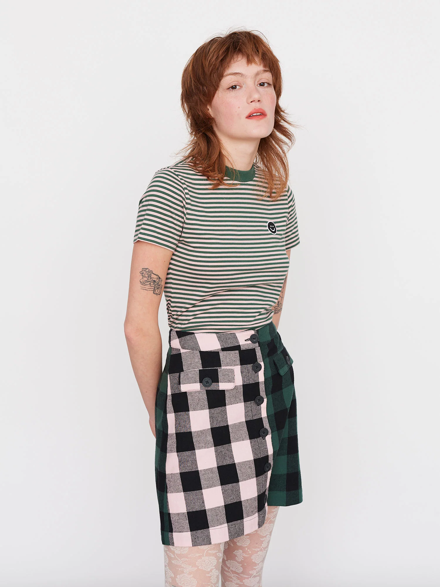 Lazy Oaf Stripes and Smiles Fitted Tee - Image 3