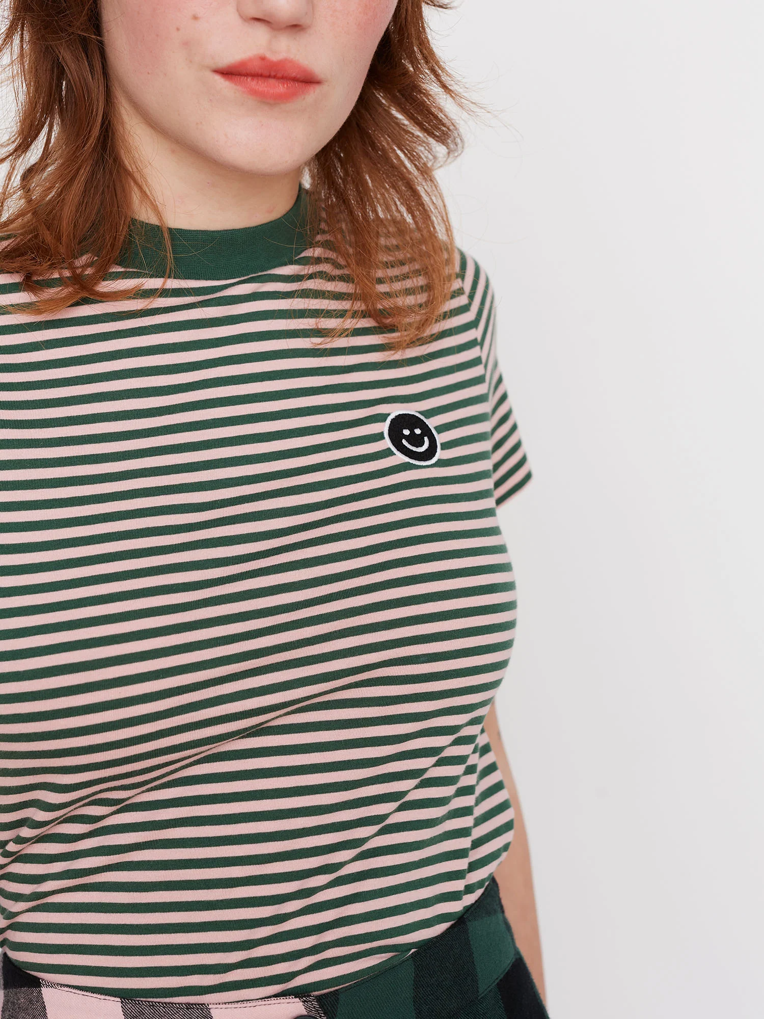 Lazy Oaf Stripes and Smiles Fitted Tee - Image 4