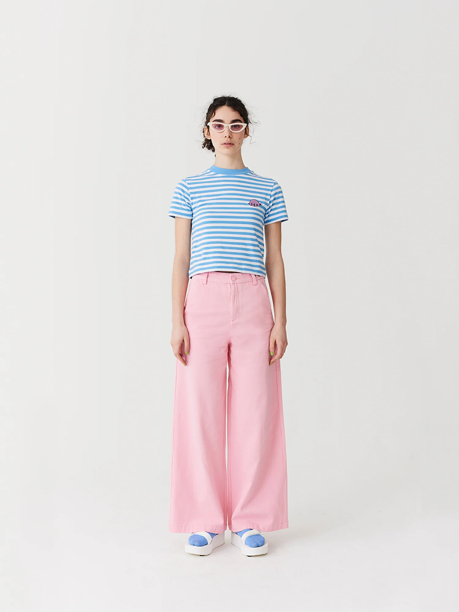 Lazy Oaf Stripy Blobfish T-Shirt - Image 4