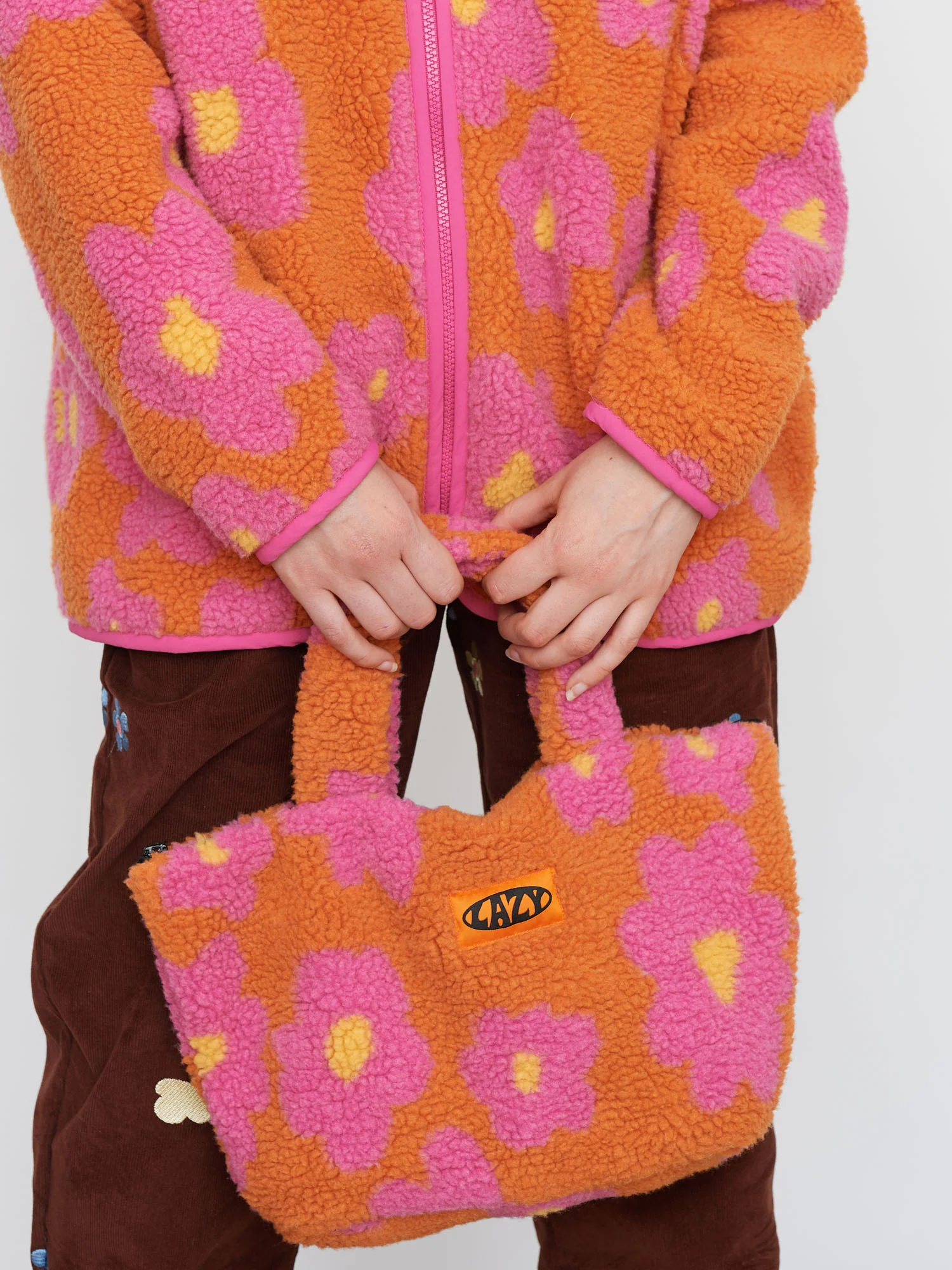 Lazy Oaf Summer Florals Fleece Tote - Image 2