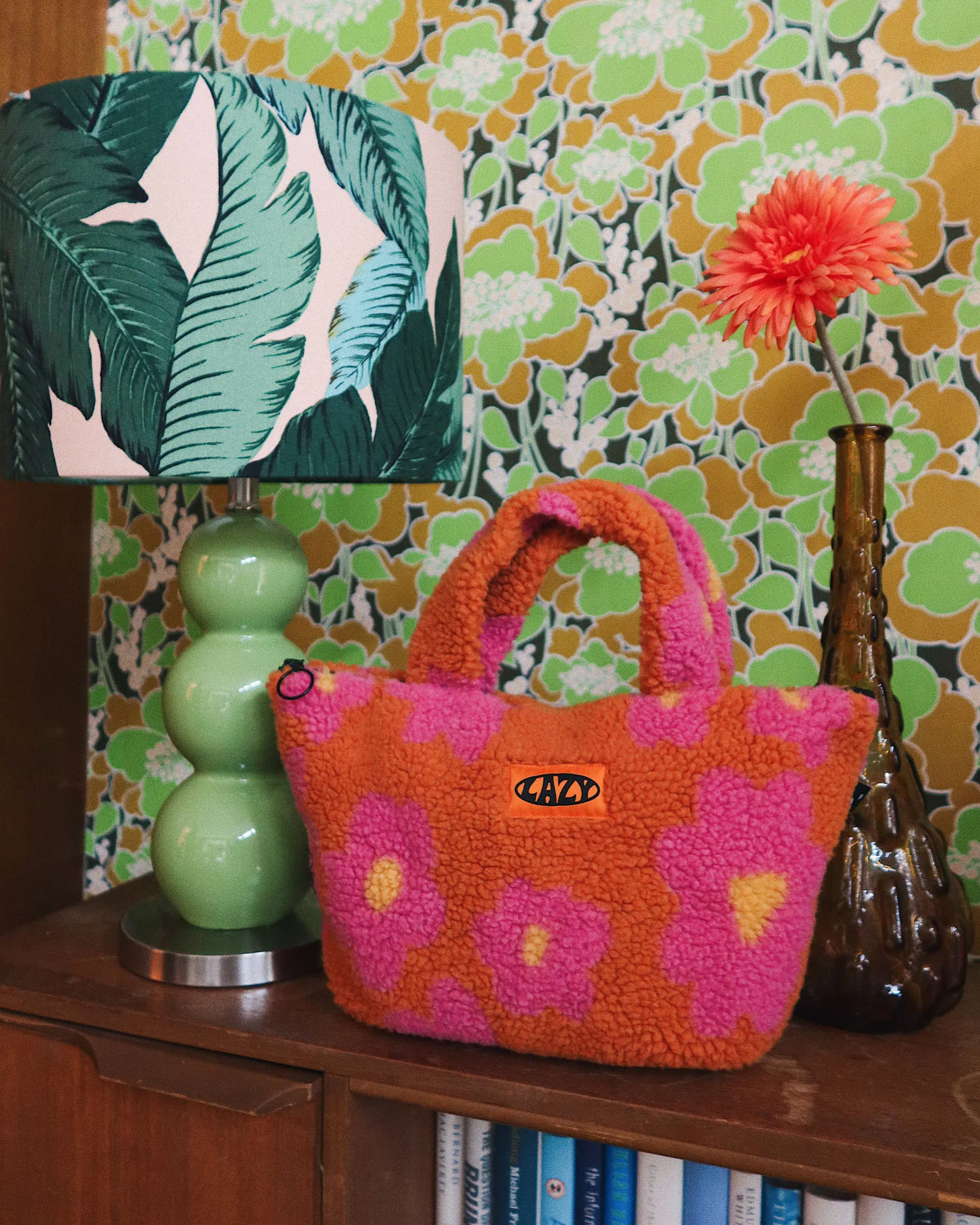 Lazy Oaf Summer Florals Fleece Tote - Image 3