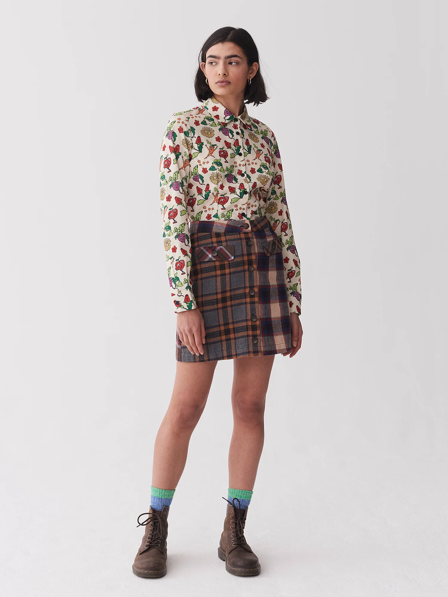 Lazy Oaf Vegetable Patch Fitted Shirt - Image 2