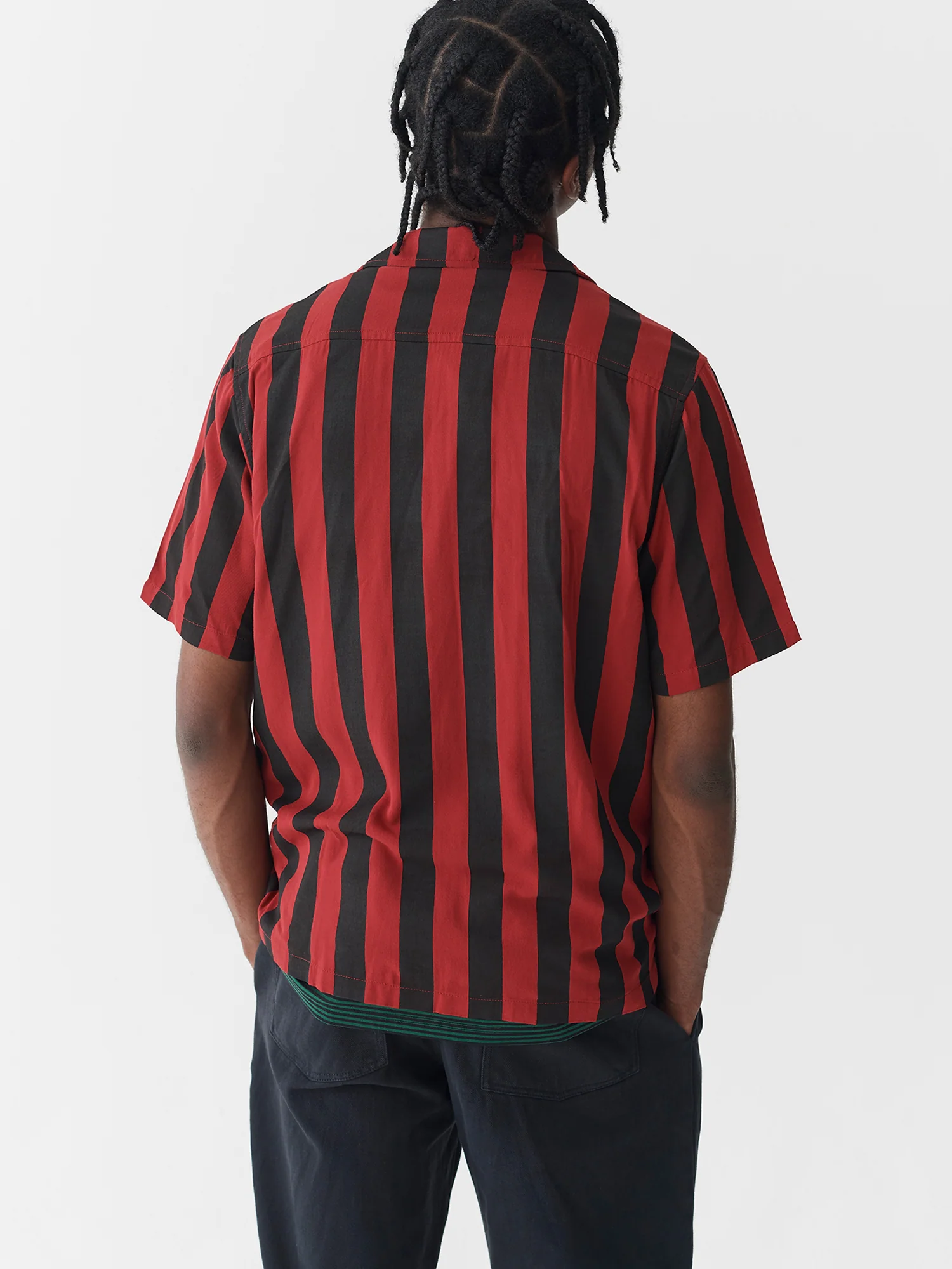 Lazy Oaf Vertical Stripe Bowling Shirt - Image 5