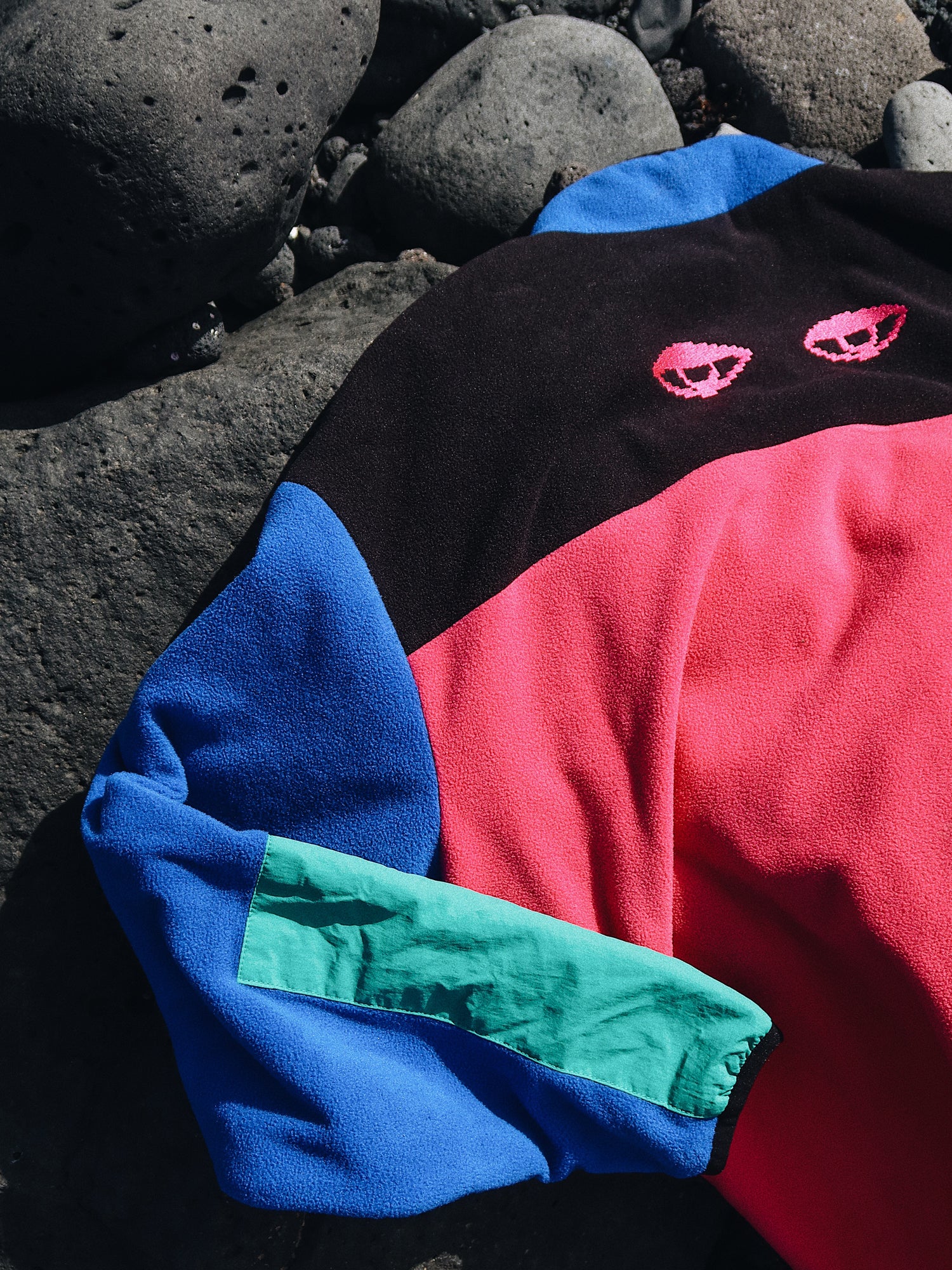 Lazy Oaf Watching Eyes Zip Up Fleece - Image 2