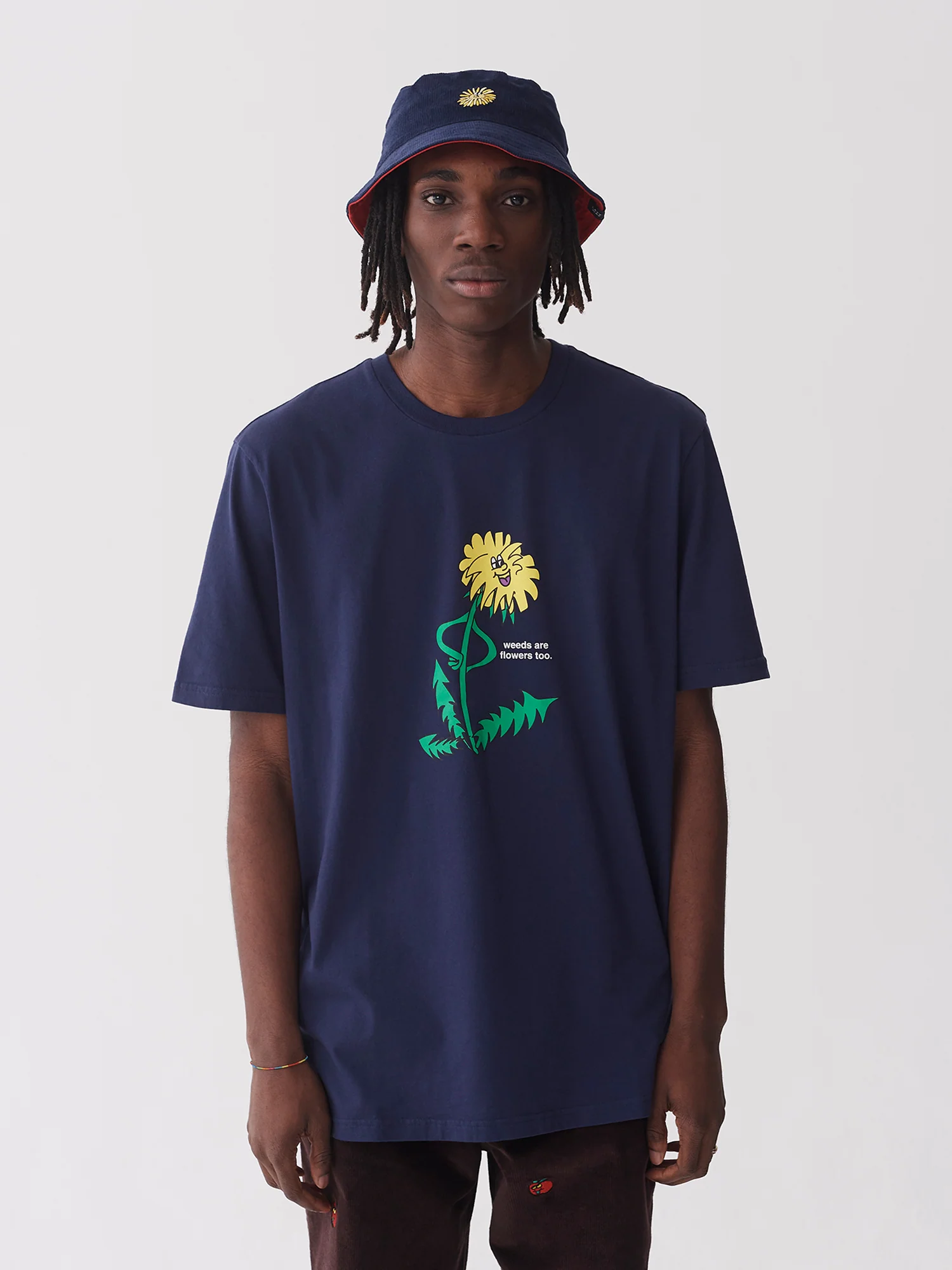 Lazy Oaf Weeds Are Flowers Too T-Shirt - Image 3