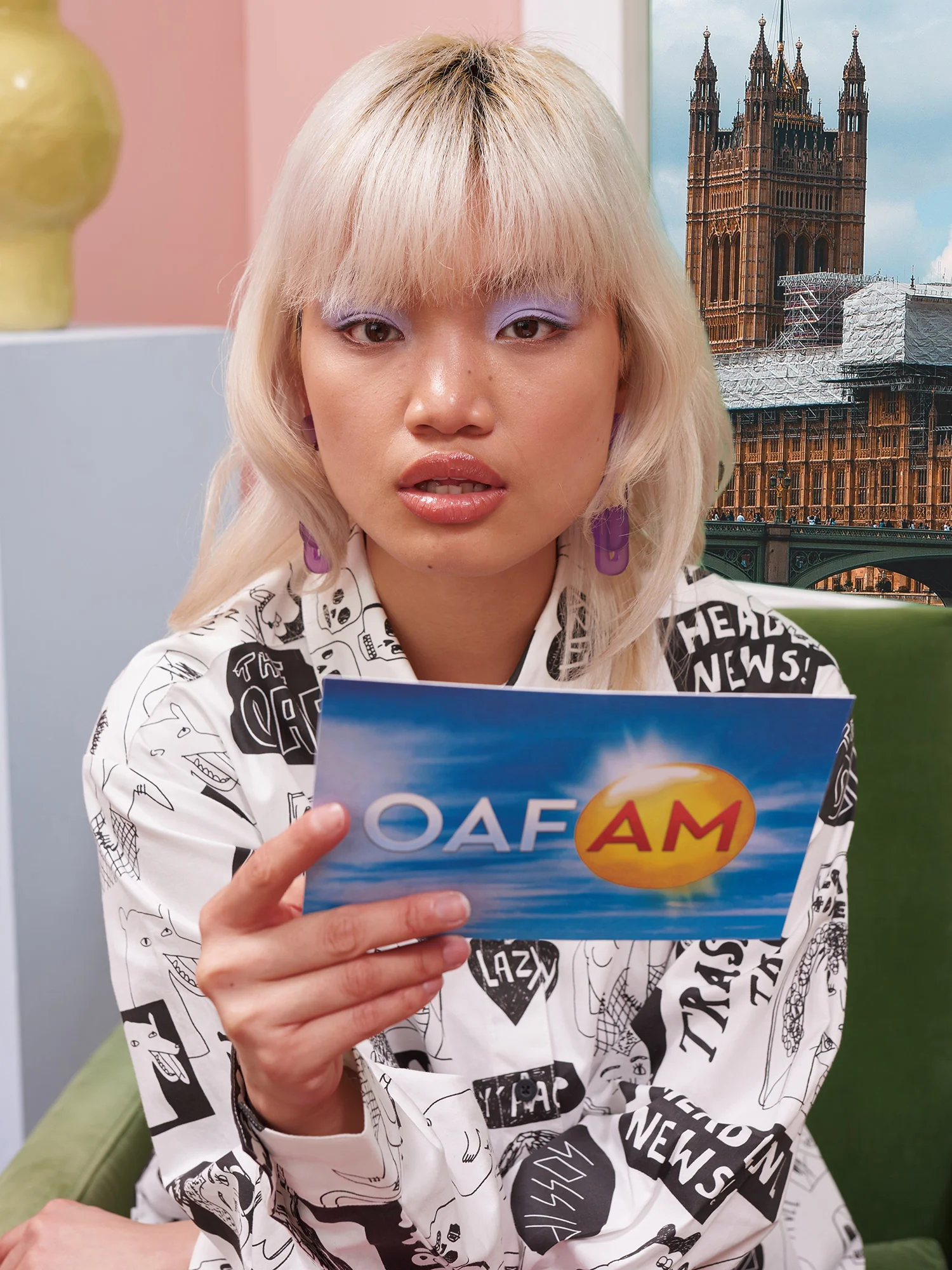 Lazy Oaf Band Poster Shirt Dress - Image 8