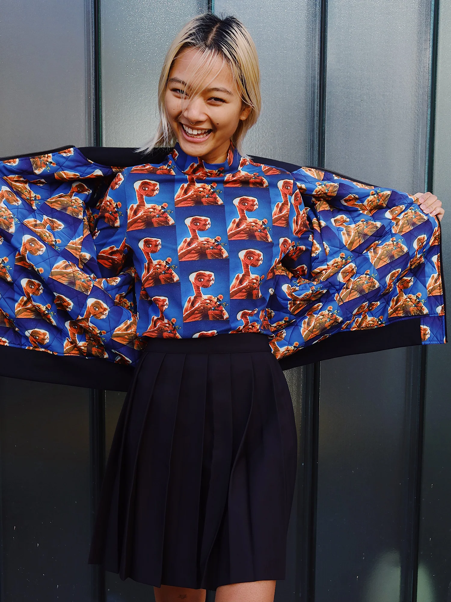 Lazy Oaf X E.T Repeat Long Sleeve Top - Image 2