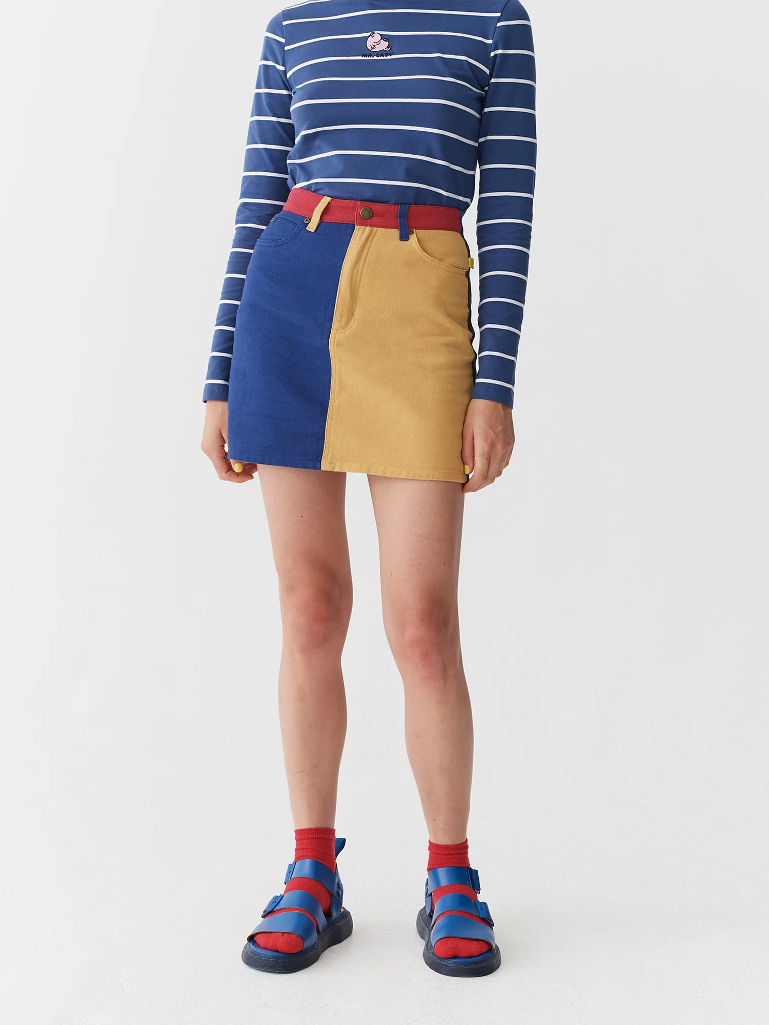 Lazy Oaf x Mr. Men Mr. Happy Mr. Wrong Skirt - Image 2