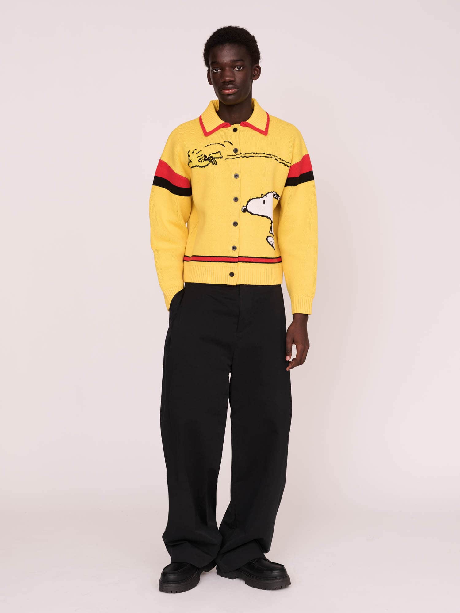 Lazy Oaf x Peanuts Best Friends Button Through Knit - Image 4