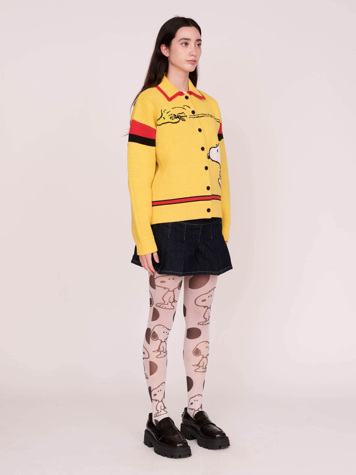 Lazy Oaf x Peanuts Best Friends Button Through Knit - Image 6