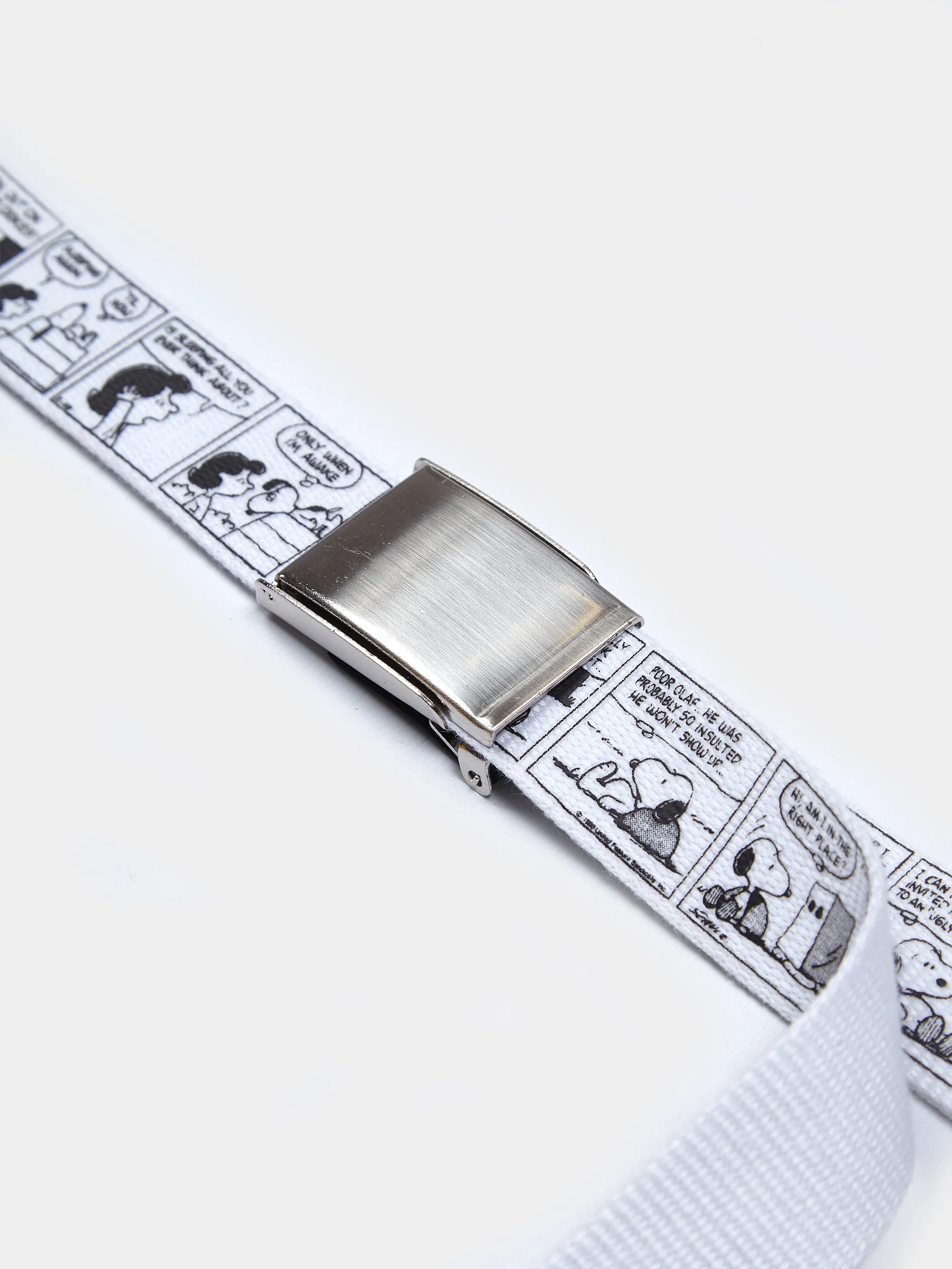 Lazy Oaf x Peanuts Comic Strip Belt - White