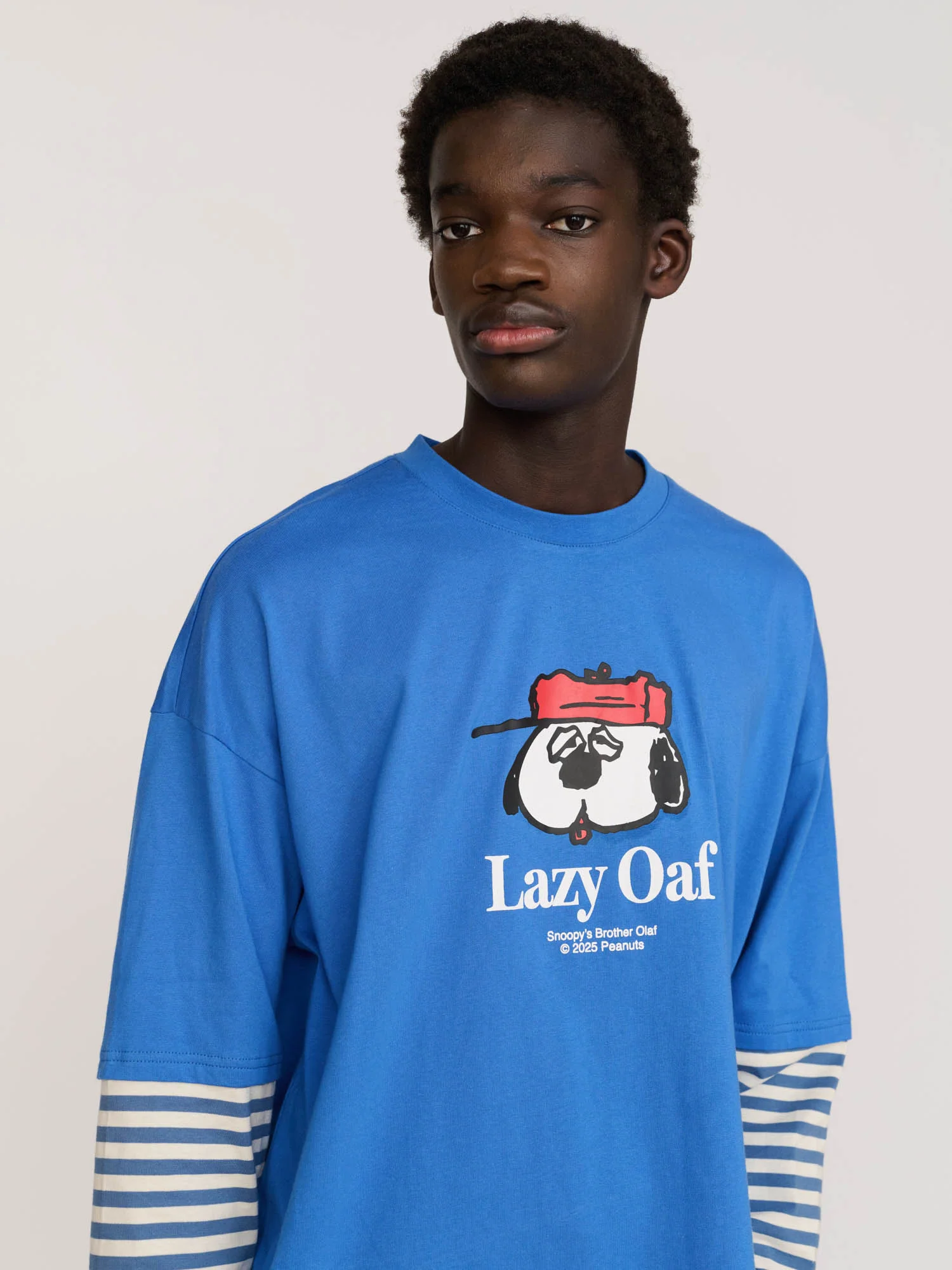Lazy Oaf x Peanuts Olaf Striped Long Sleeve Top - Image 7
