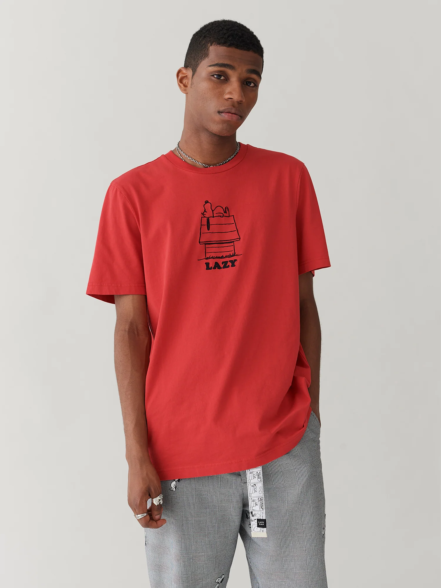 Lazy Oaf x Peanuts Red Dog House T-Shirt - Image 2